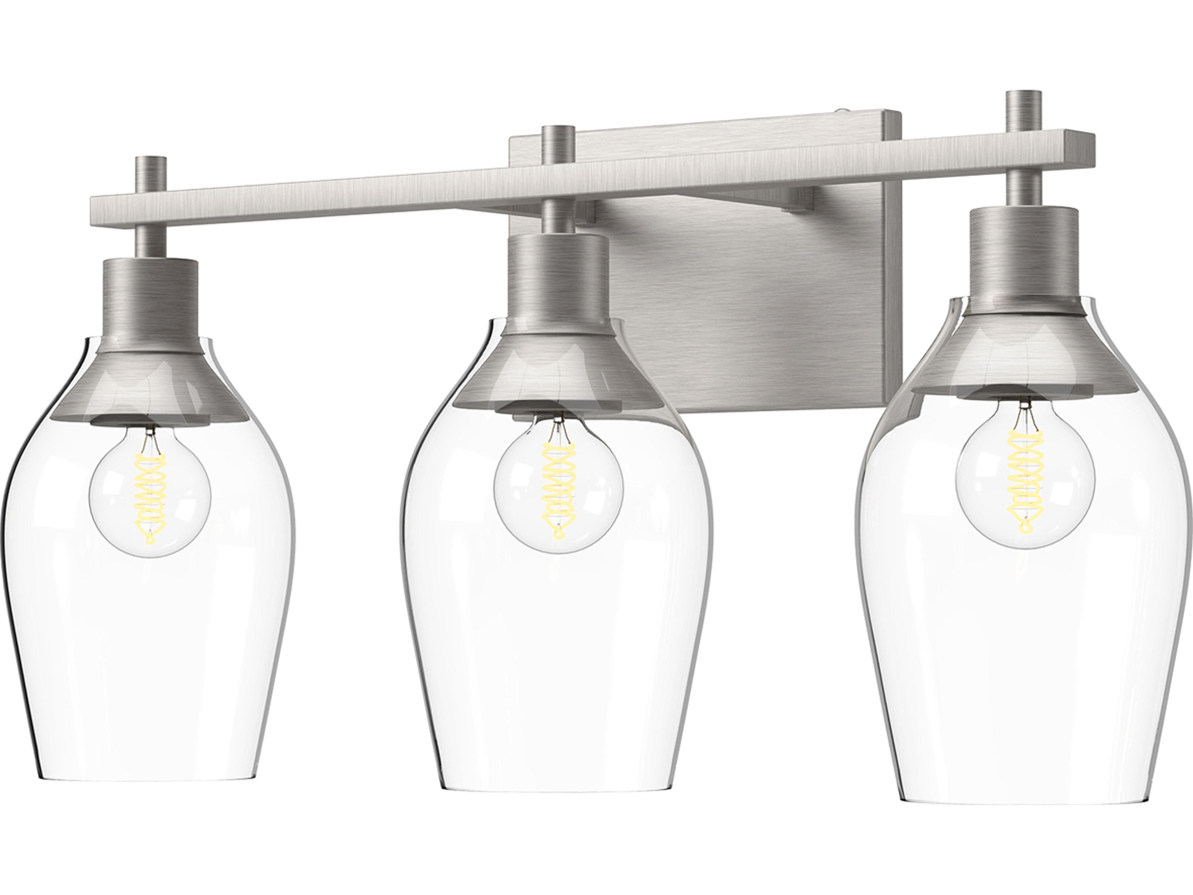 Alora Mood Kingsley 3-Light Brushed Nickel Vanity Light