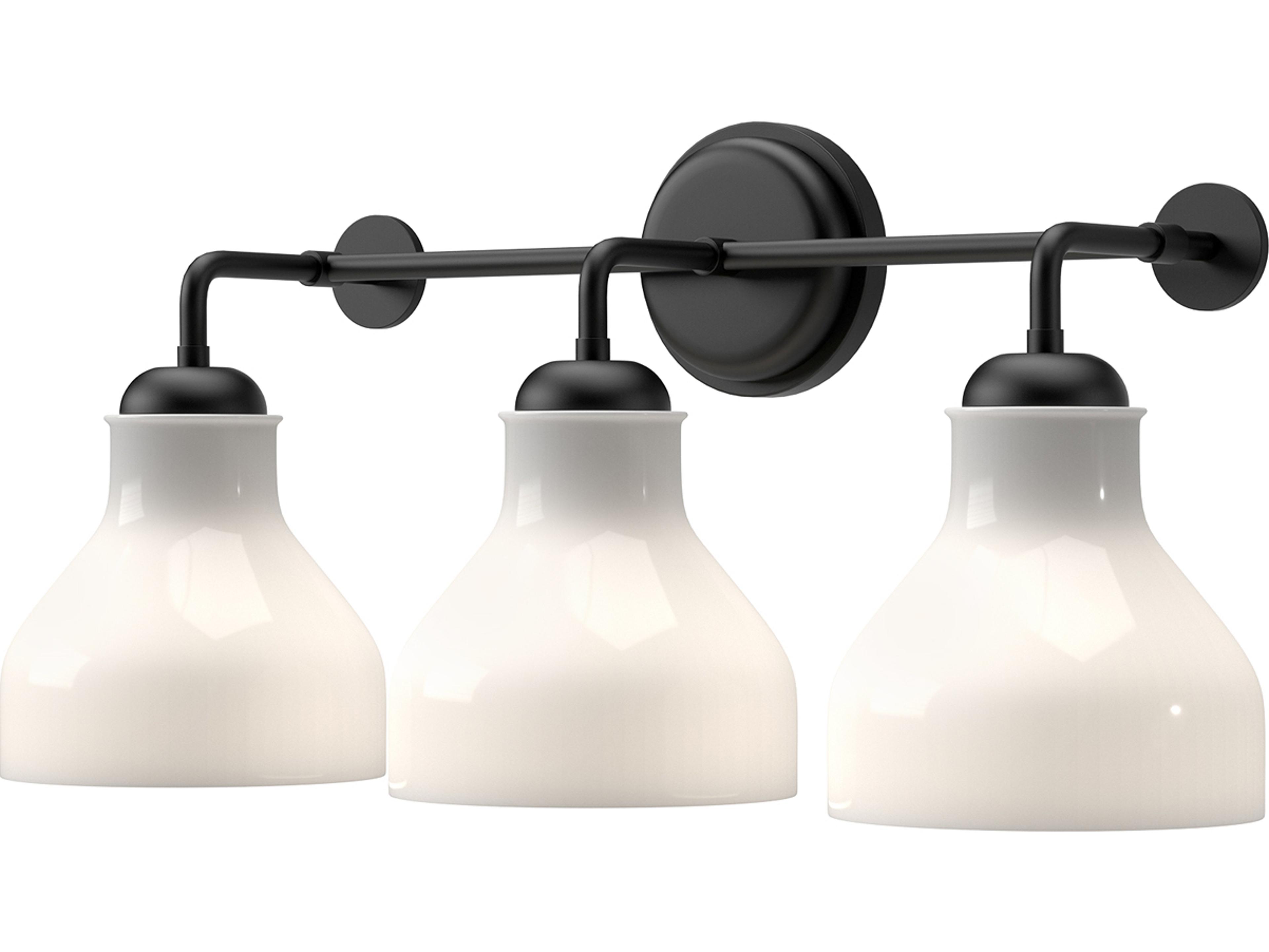 Alora Mood Westlake 3-Light Matte Black Vanity Light