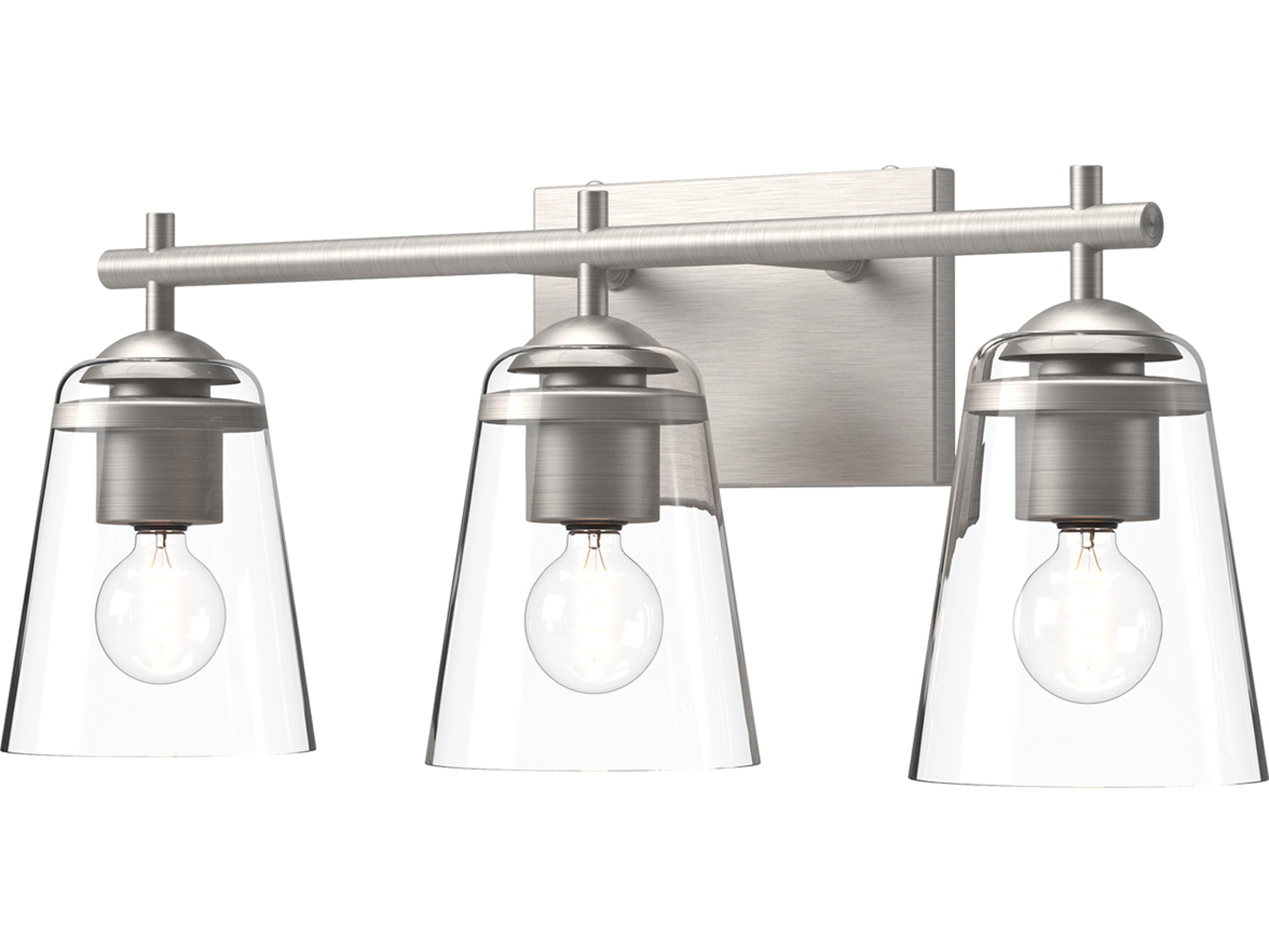 Addison 3-Light Brushed Nickel Vanity Light