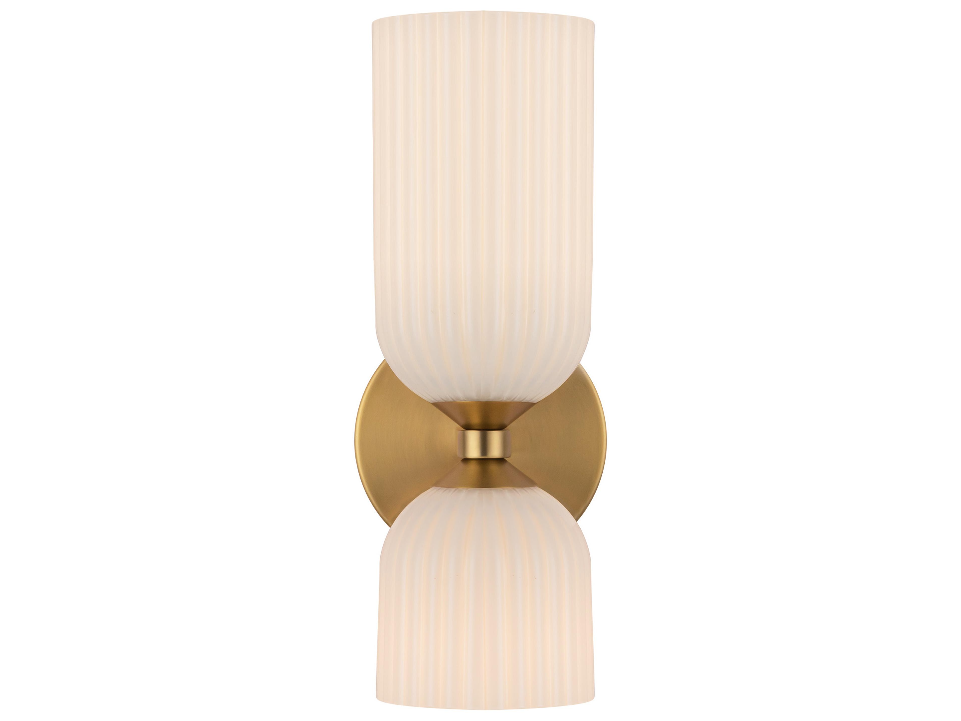 Alora Mood Nelly 2-Light Brushed Gold Wall Sconce