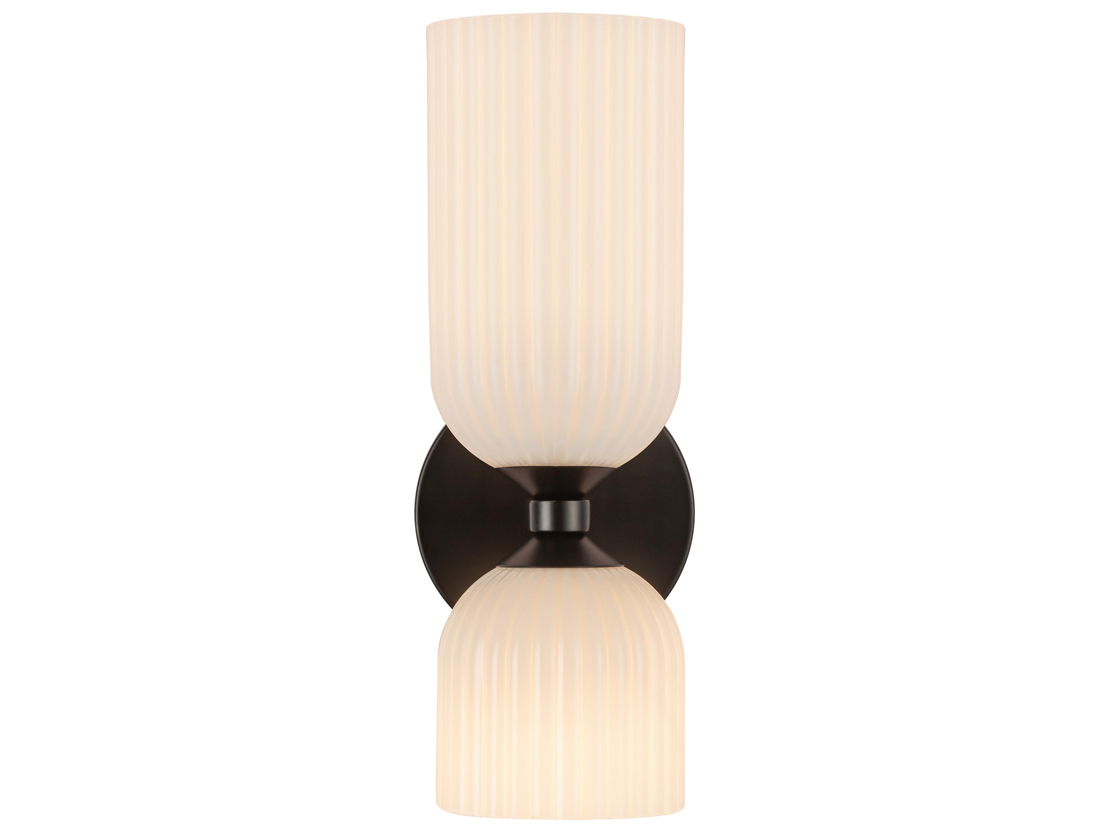 Alora Mood Nelly 2-Light Matte Black Wall Sconce