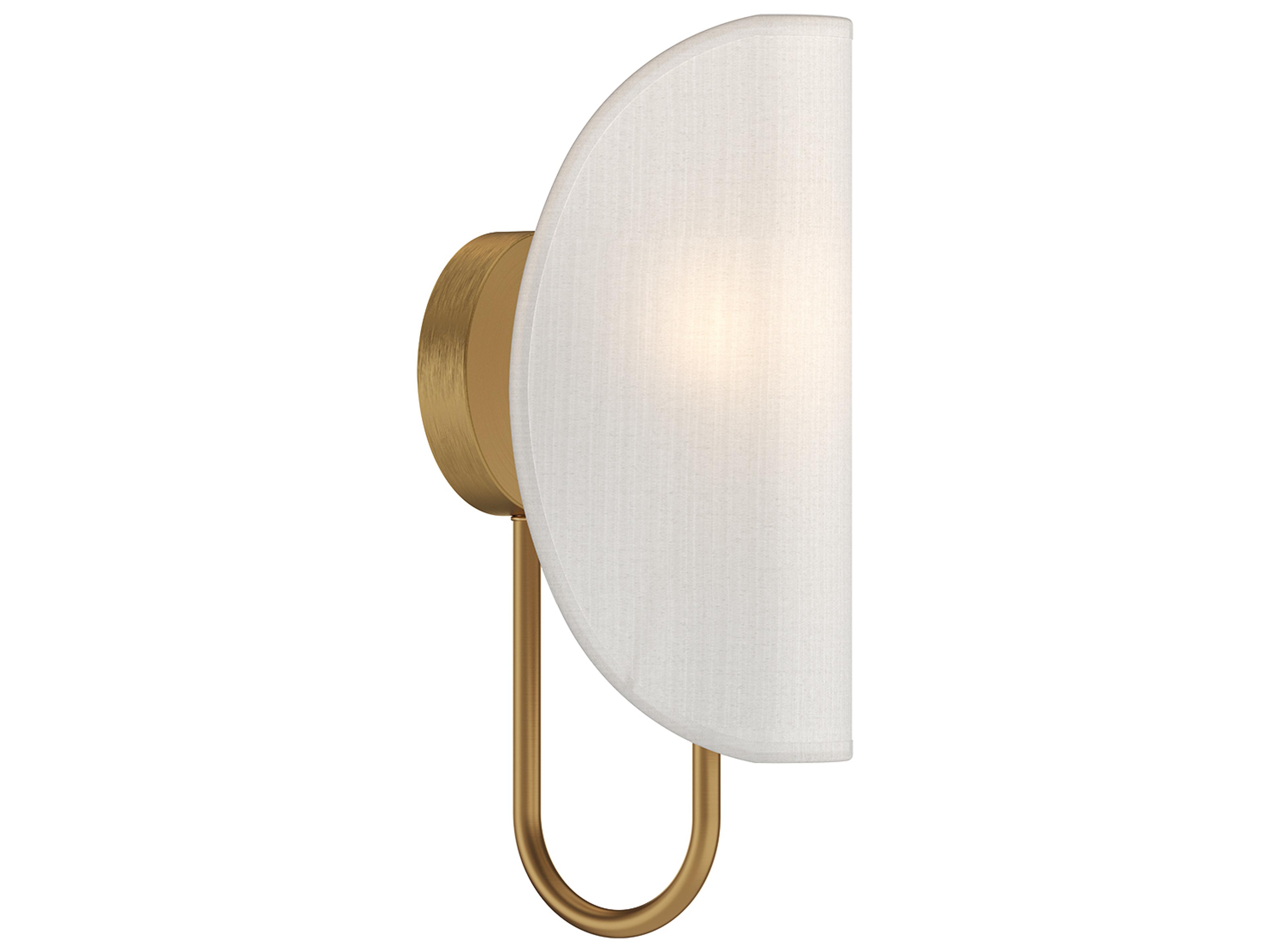 Alora Mood Seno 1-Light Aged Gold Wall Sconce