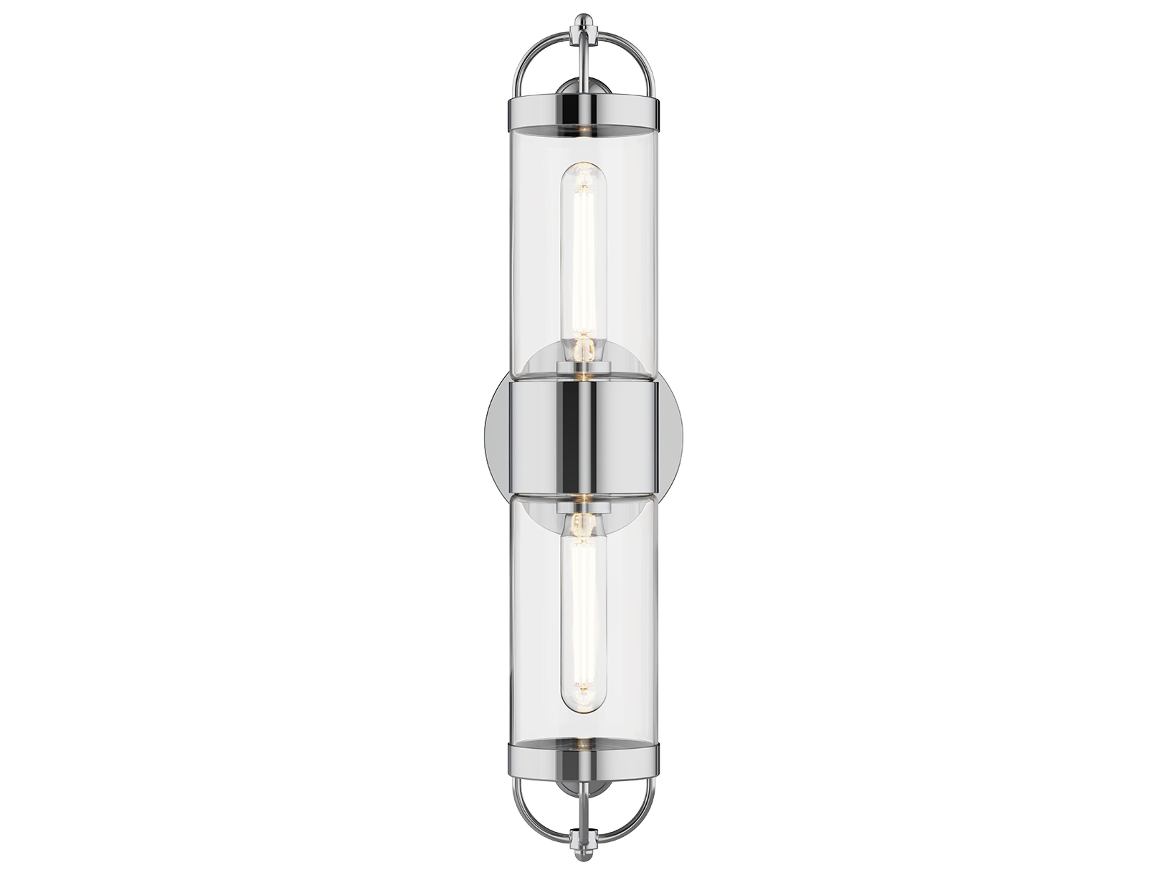 Alora Mood Lancaster 2-Light Chrome Wall Sconce