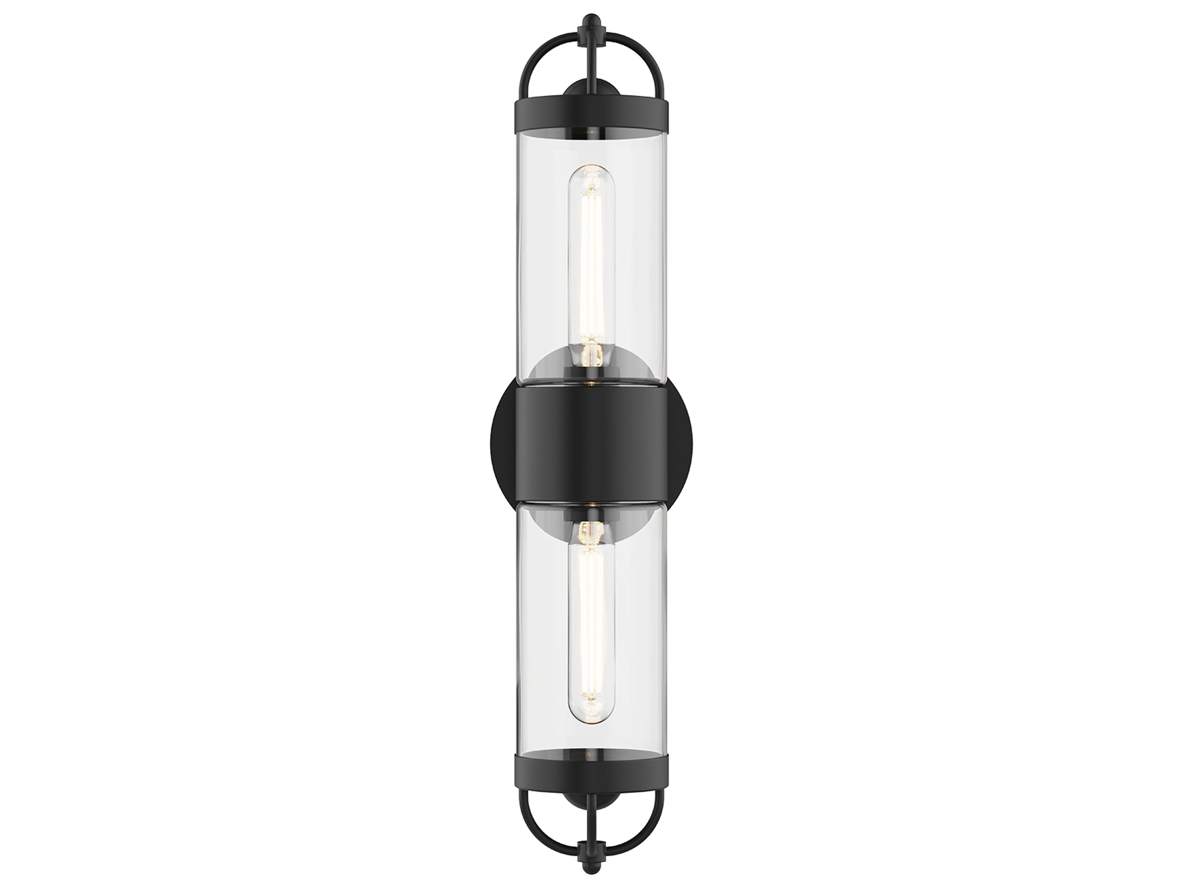 Alora Mood Lancaster 2-Light Matte Black Wall Sconce