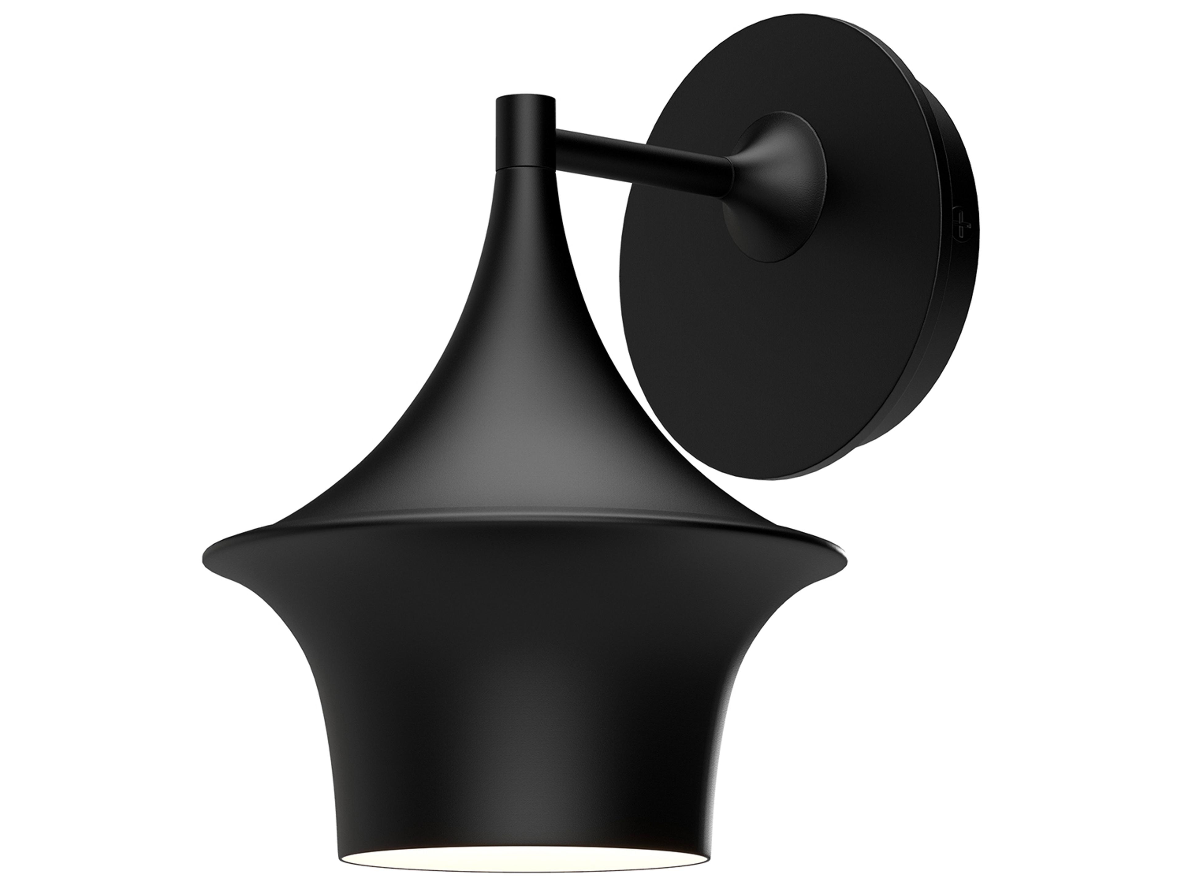 Alora Mood Emiko 1-Light Matte Black Wall Sconce