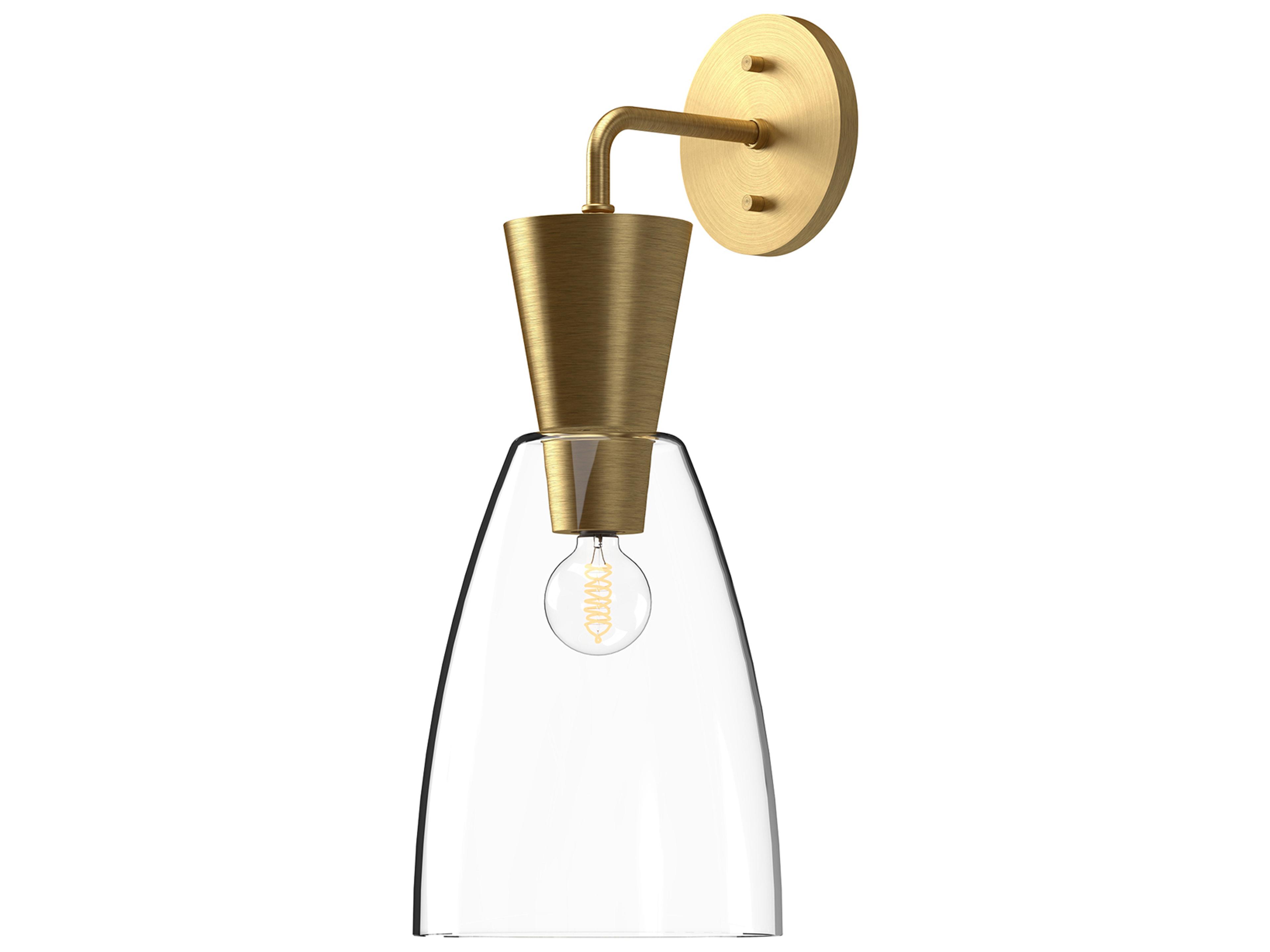 Arlo 1-Light Brushed Gold Wall Sconce