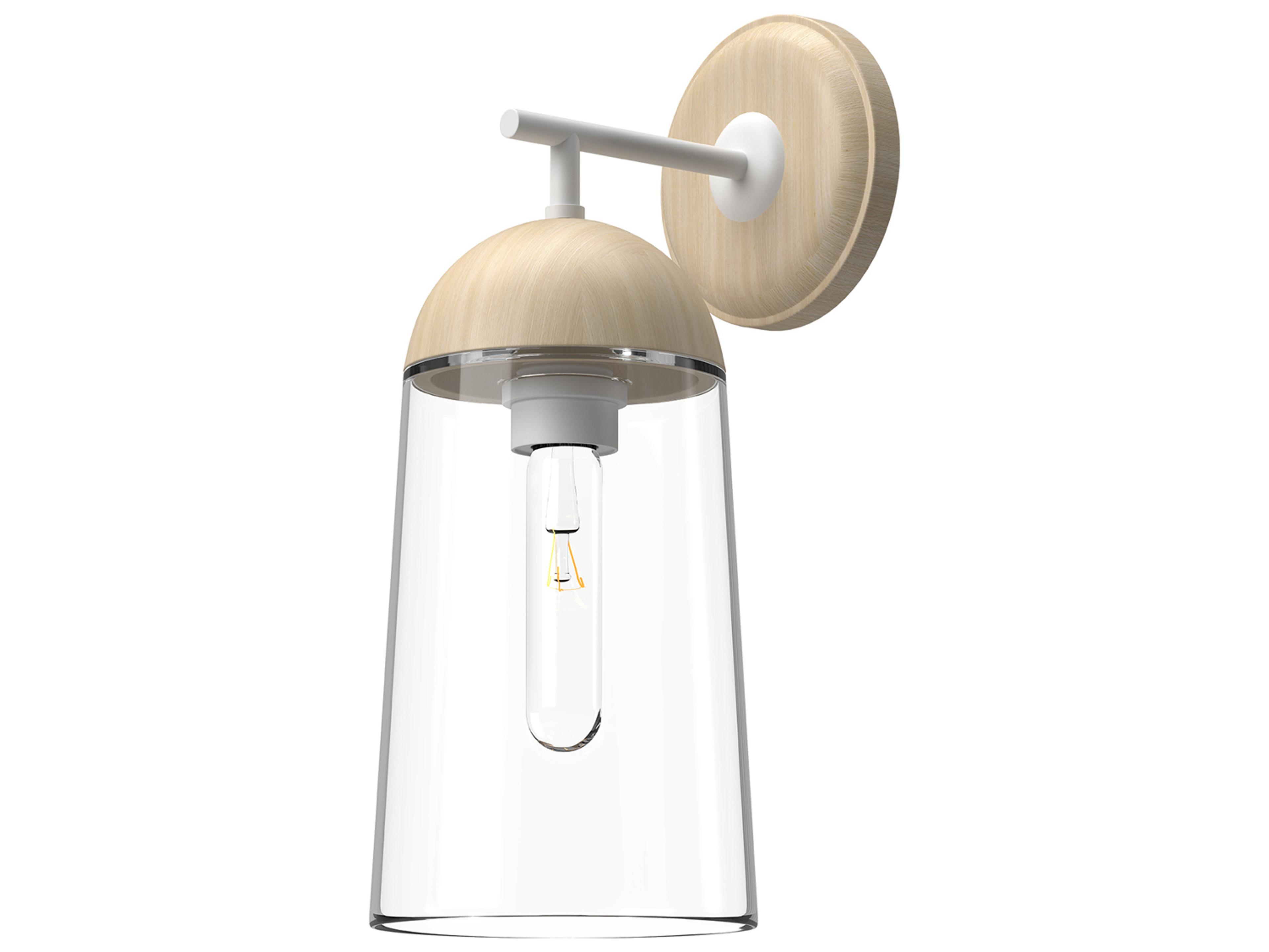 Alora Mood Emil 1-Light White Wall Sconce