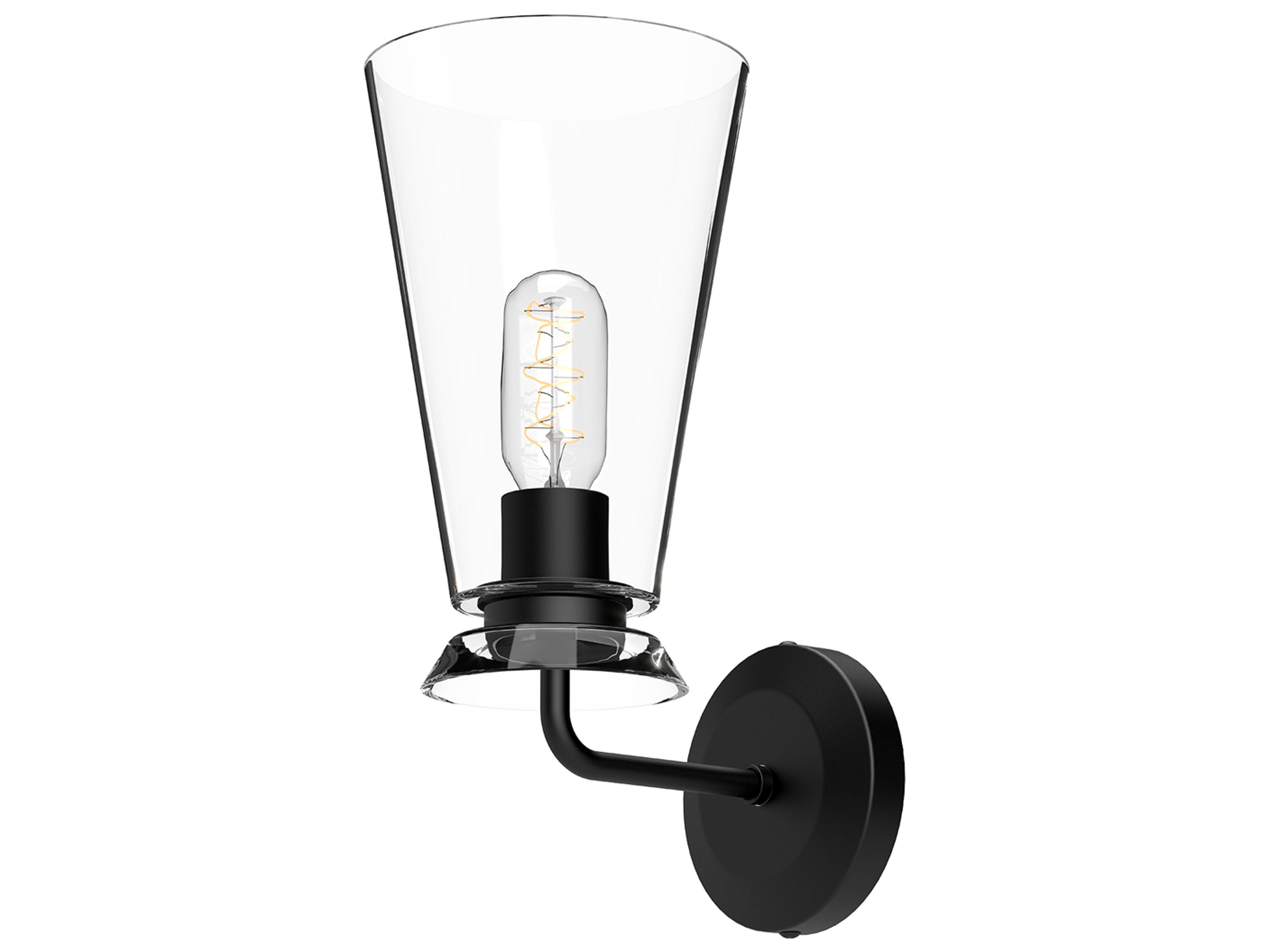 Alora Mood Salem 1-Light Matte Black Wall Sconce