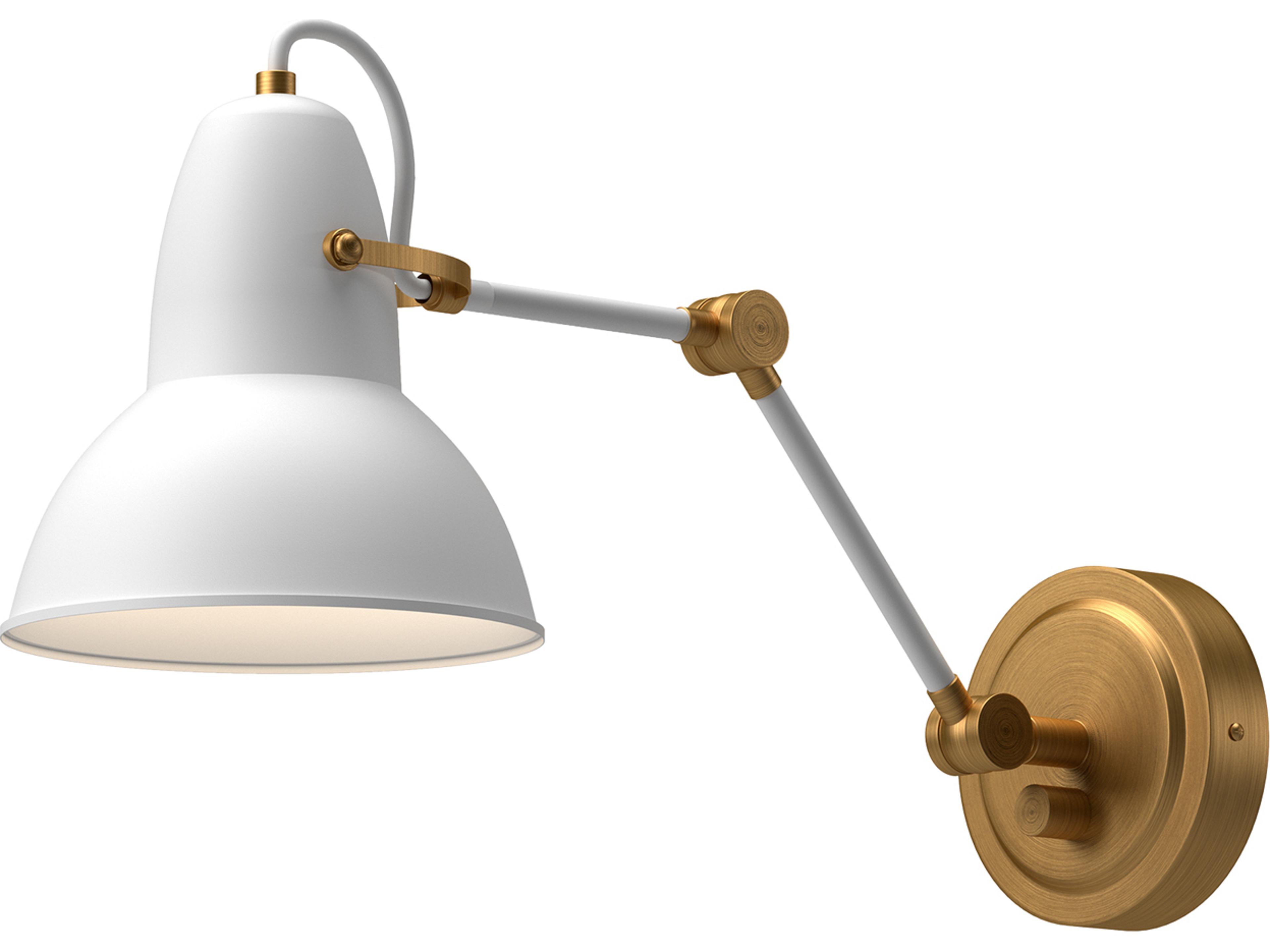 Alora Mood Felix 1-Light Aged Gold Swing Wall Sconce