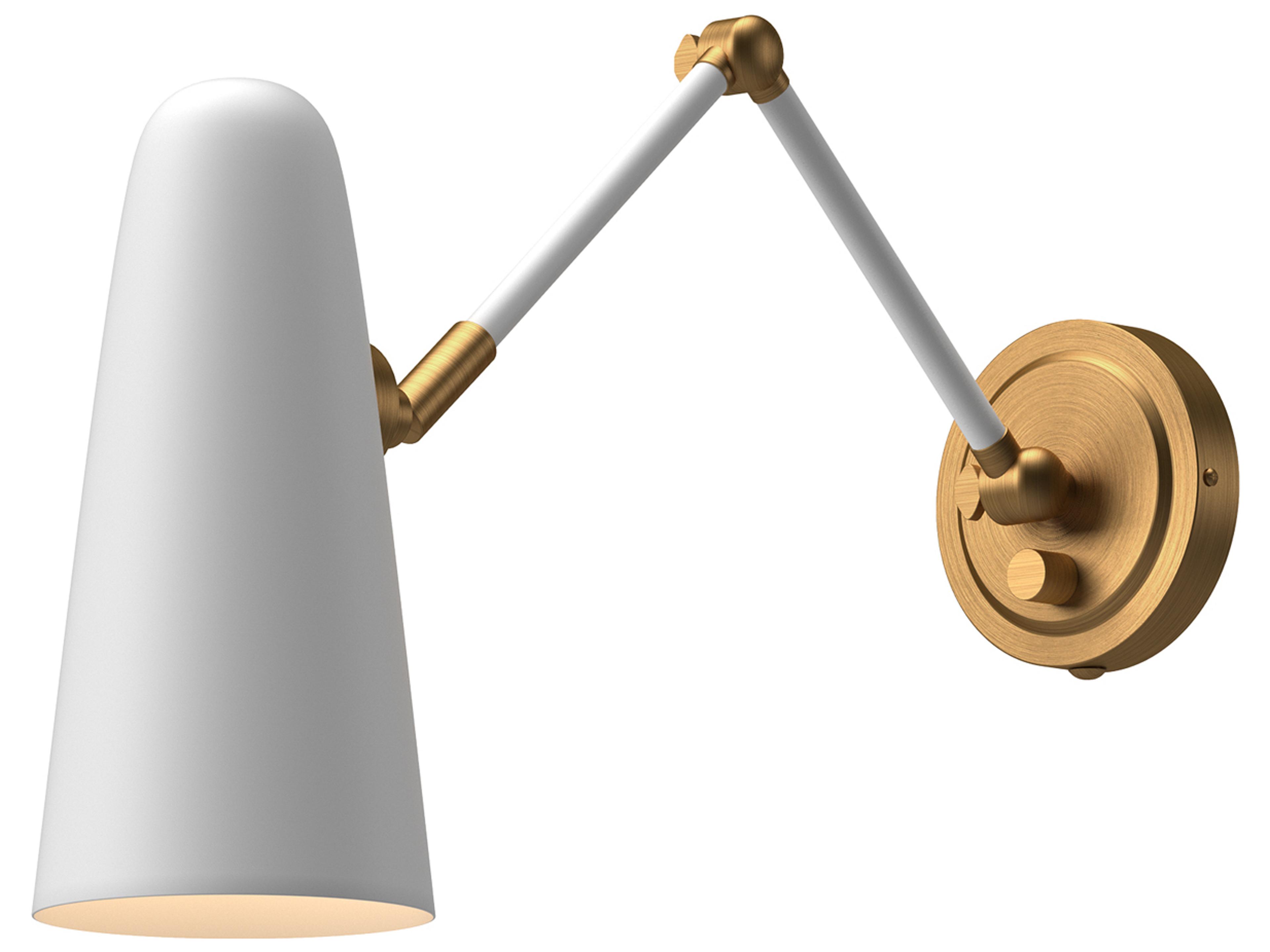 Alora Mood Daniel 1-Light Aged Gold Swing Wall Sconce