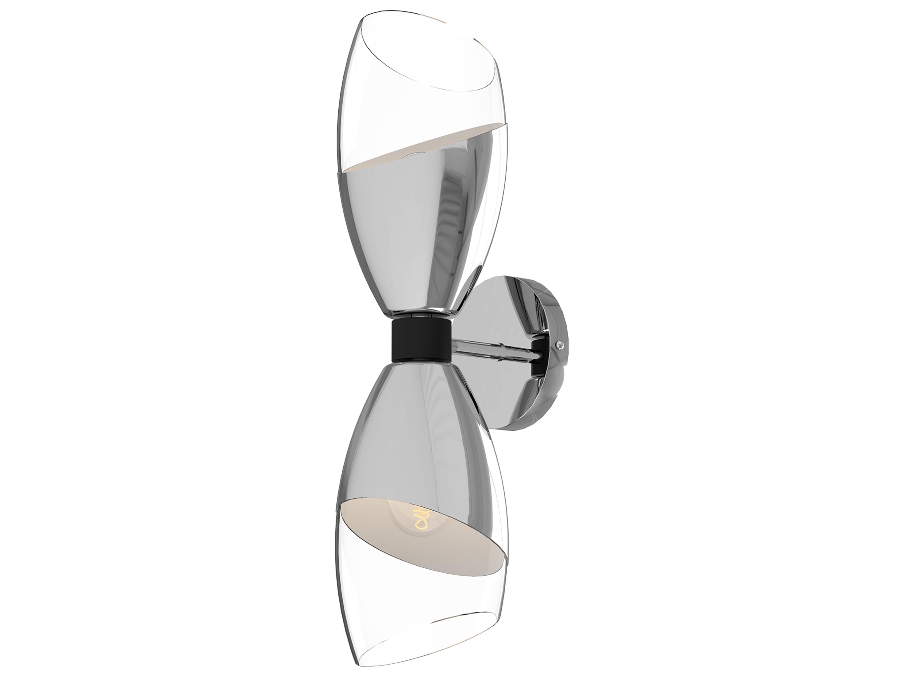 Alora Mood Capri 2-Light Chrome Wall Sconce