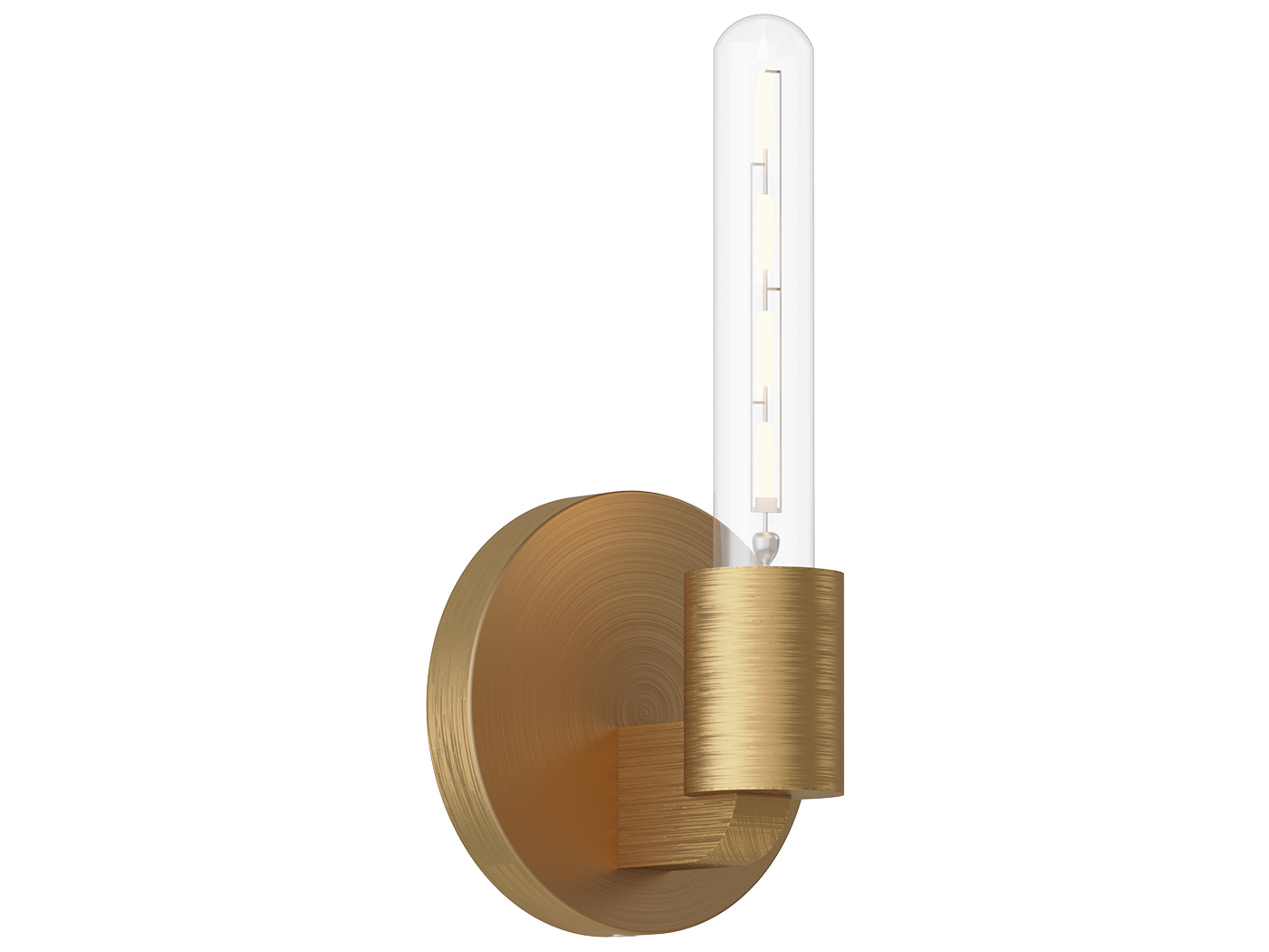 Alora Mood Claire 1-Light Aged Gold Wall Sconce