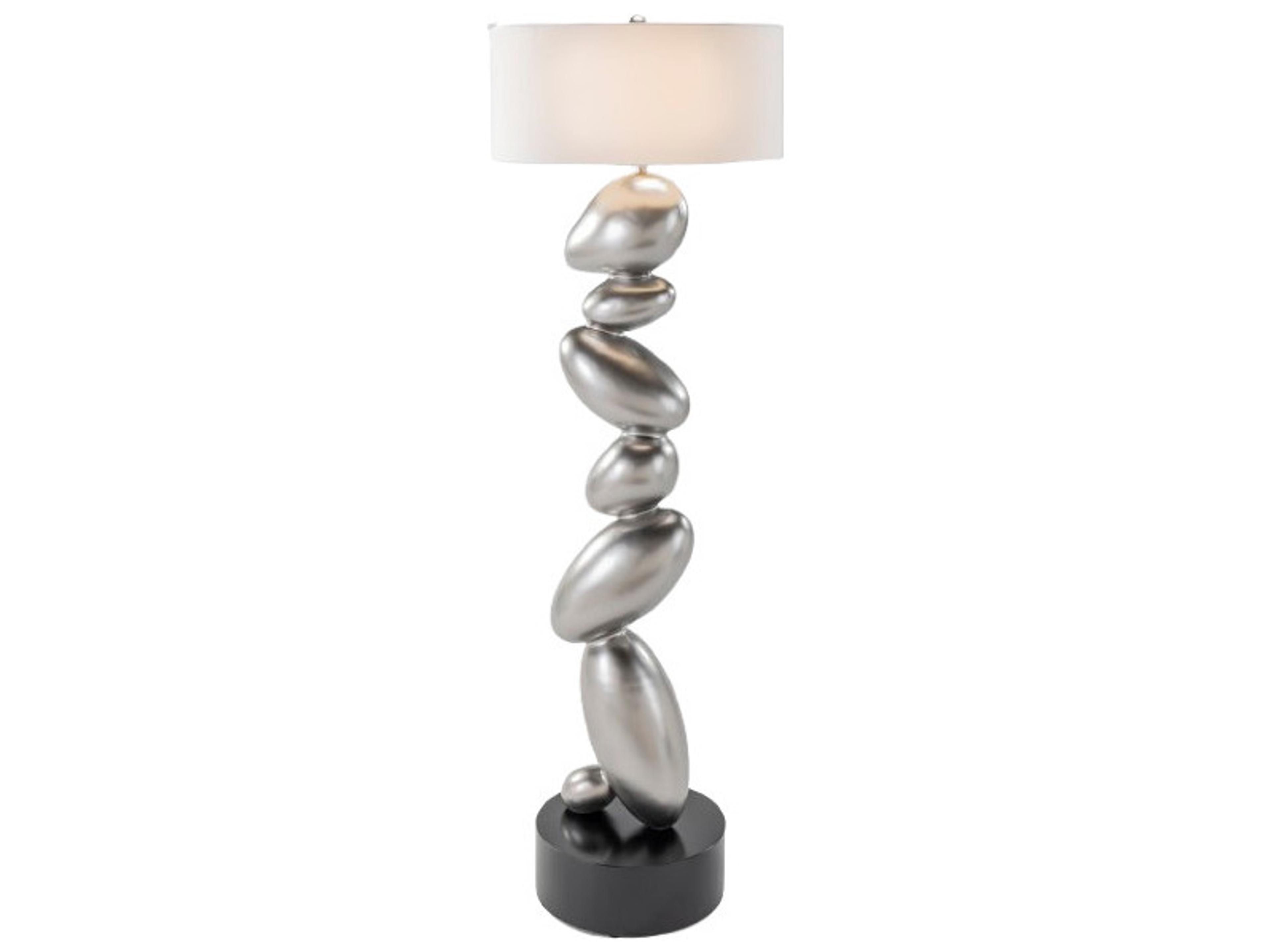 Artmax Black Silver Floor Lamp