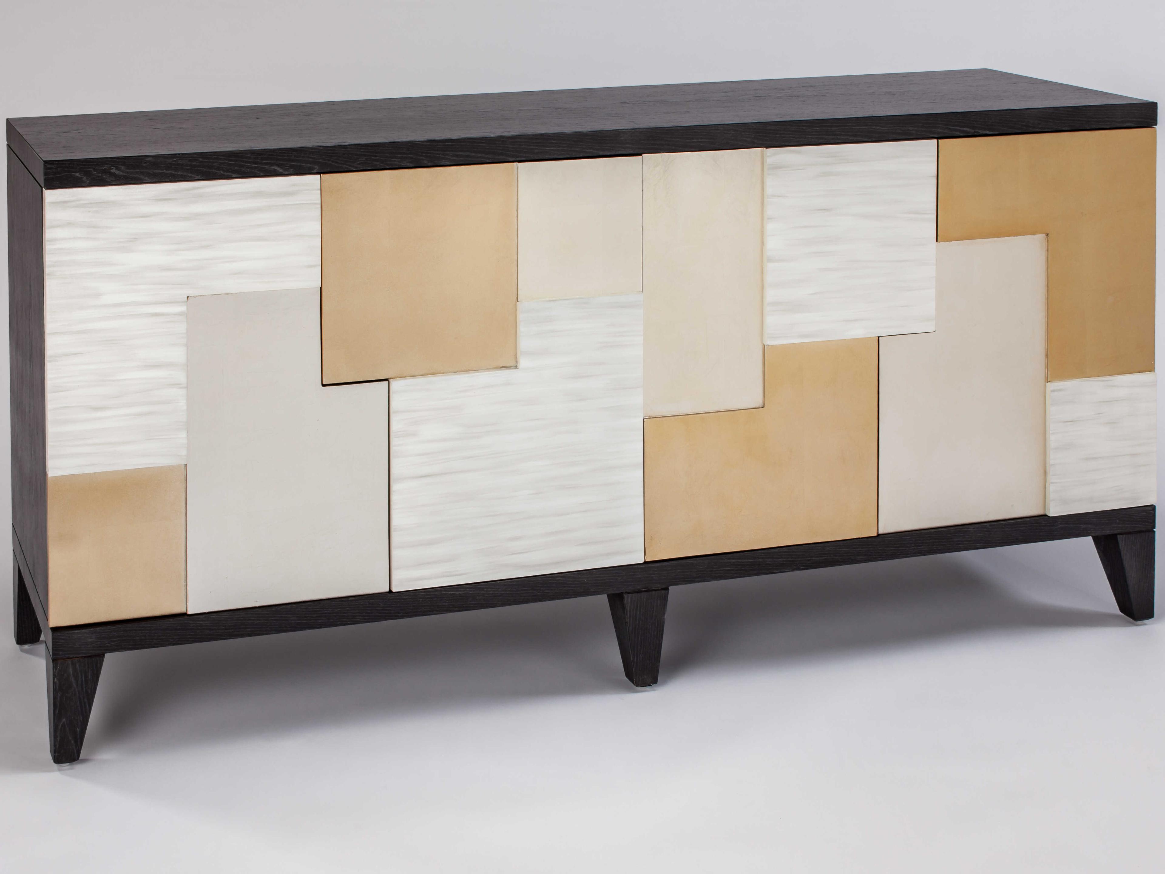 Artmax 72" Gold Black Sideboard