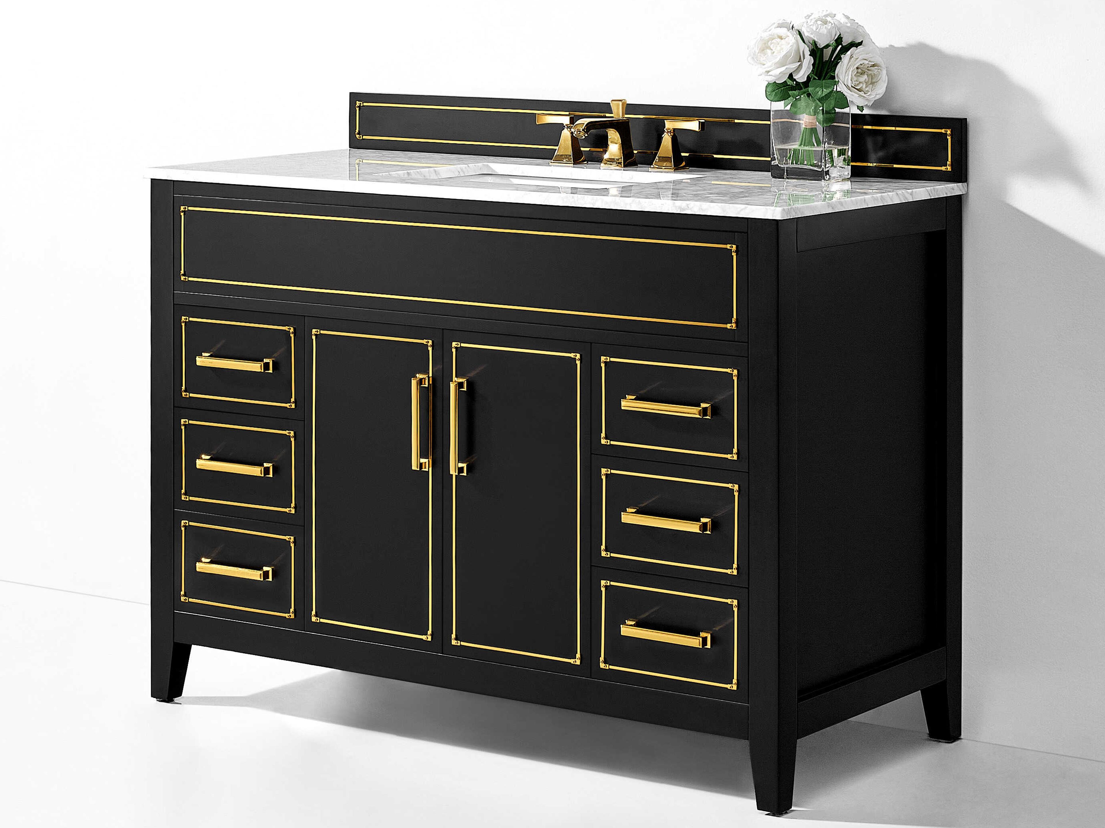 Aspen Black Onyx 48" Vanity