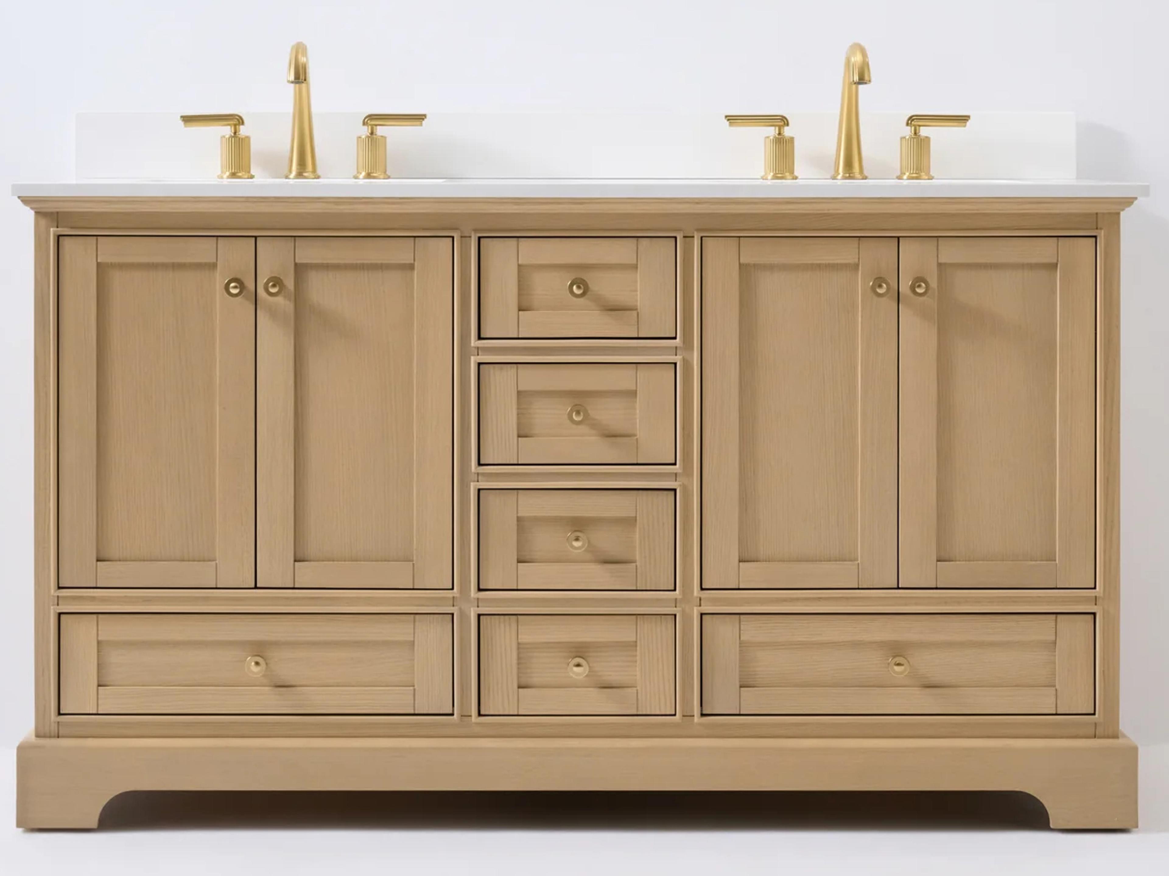 Ancerre Designs Audrey Oak 60" Vanity