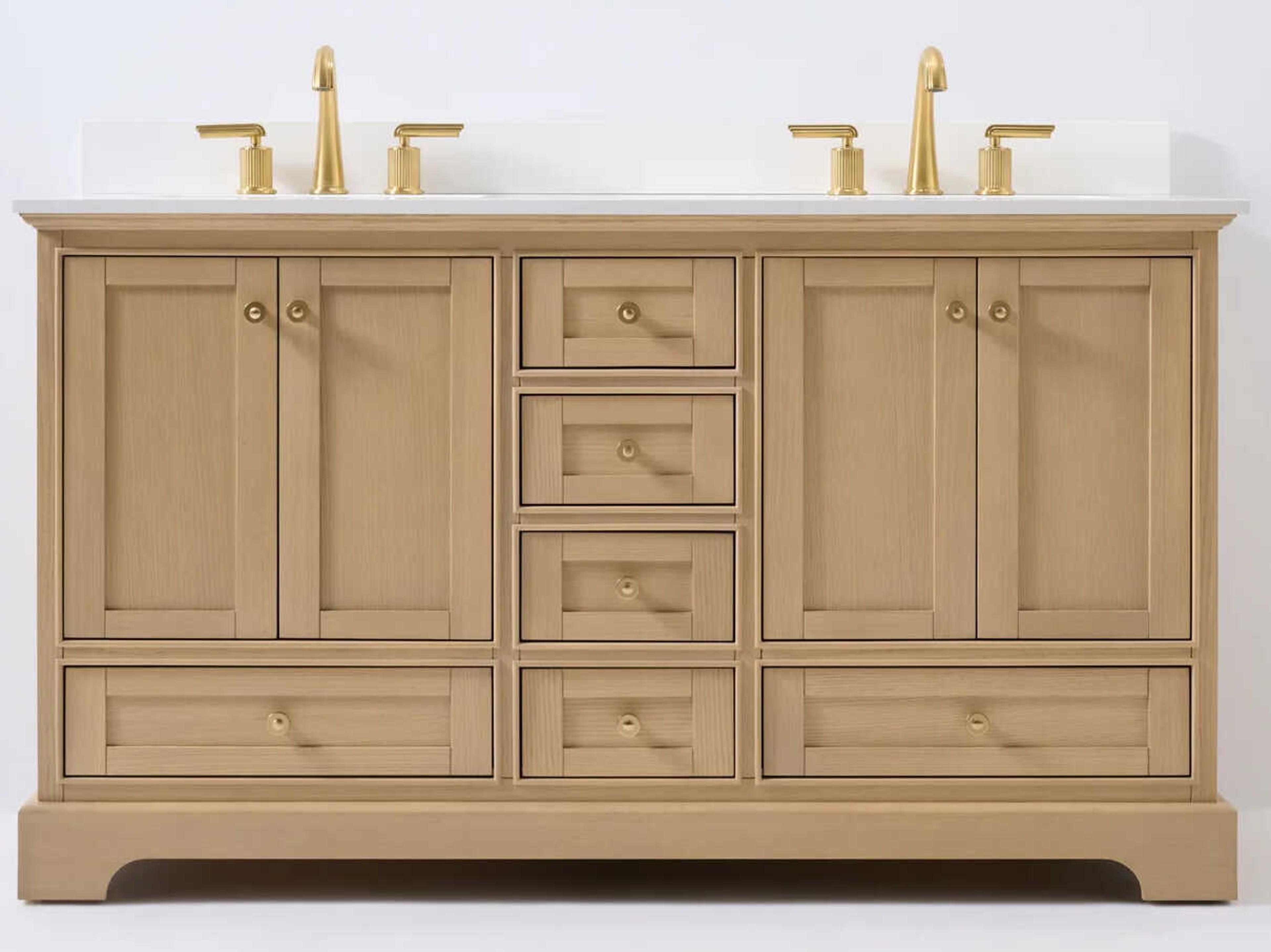 Ancerre Designs Audrey Oak 66" Vanity