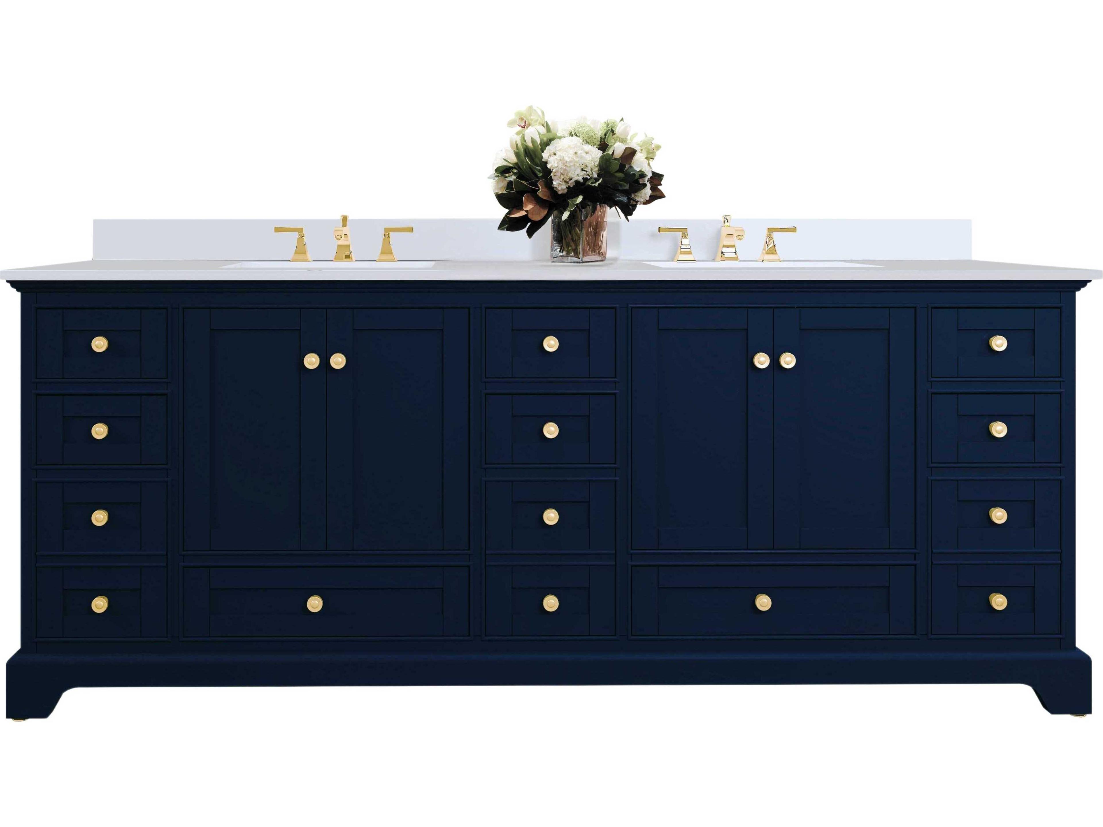 Ancerre Designs Audrey Heritage Blue 84" Vanity