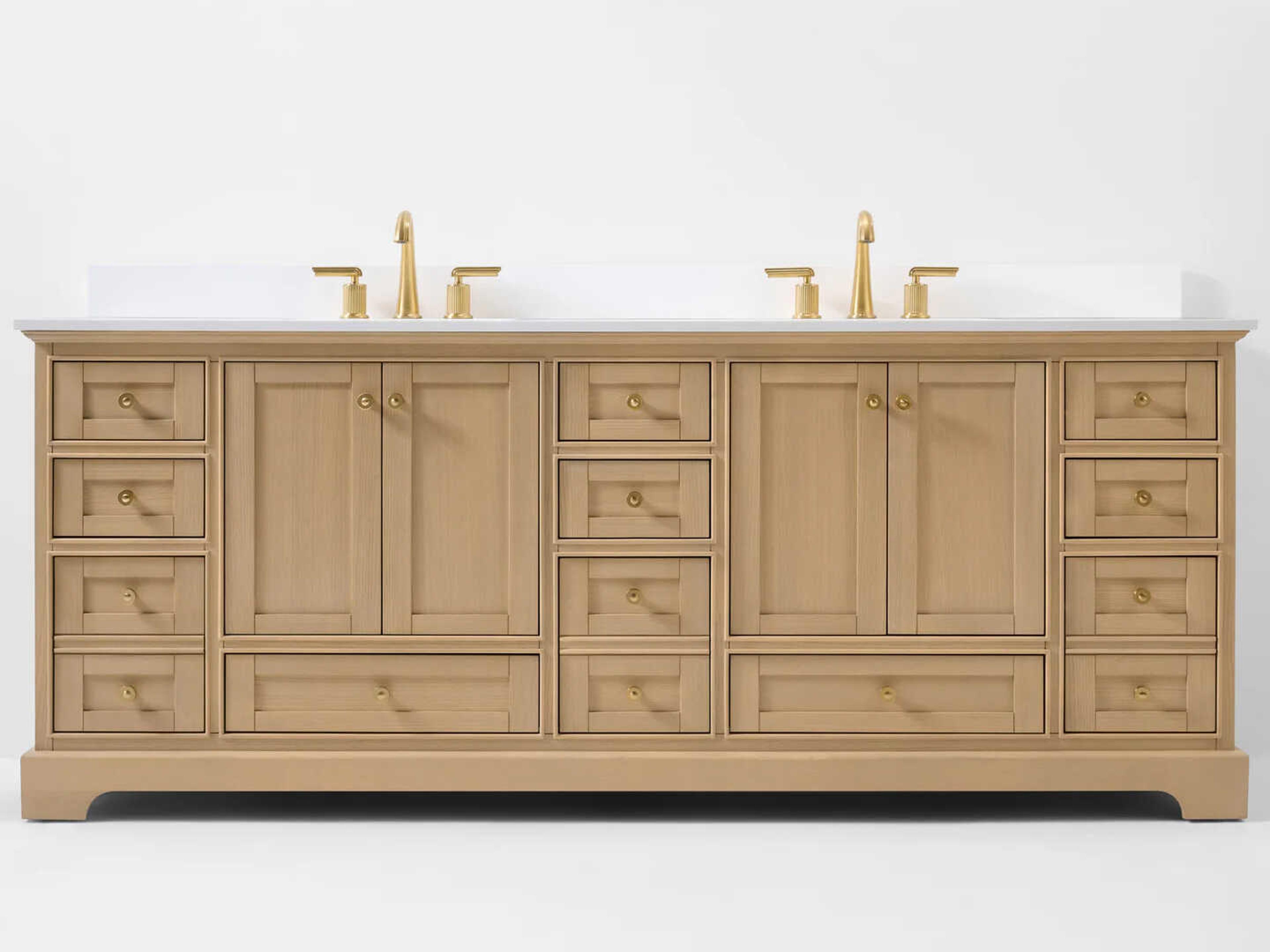 Ancerre Designs Audrey Oak 84" Vanity