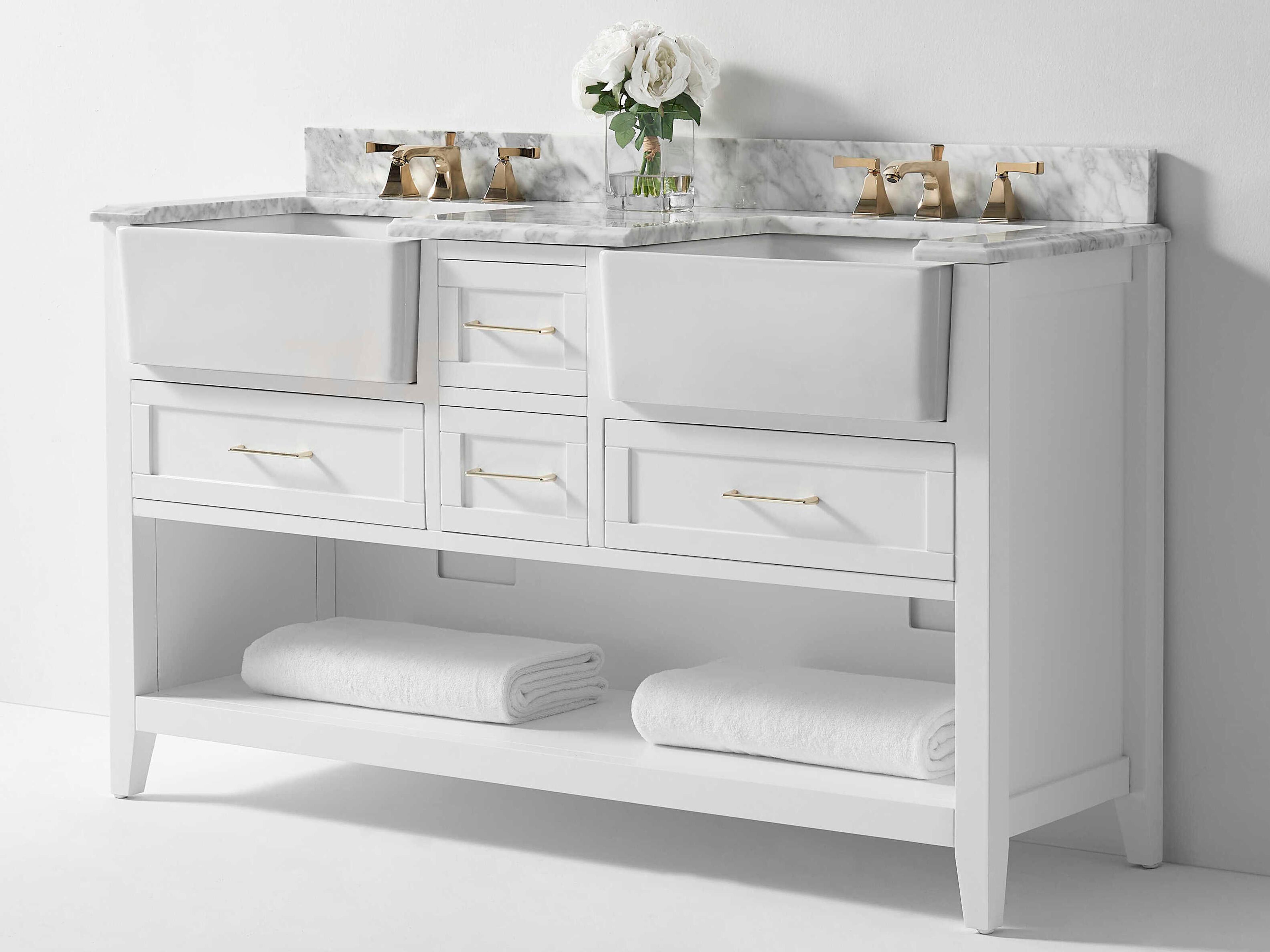 Hayley White 60" Vanity