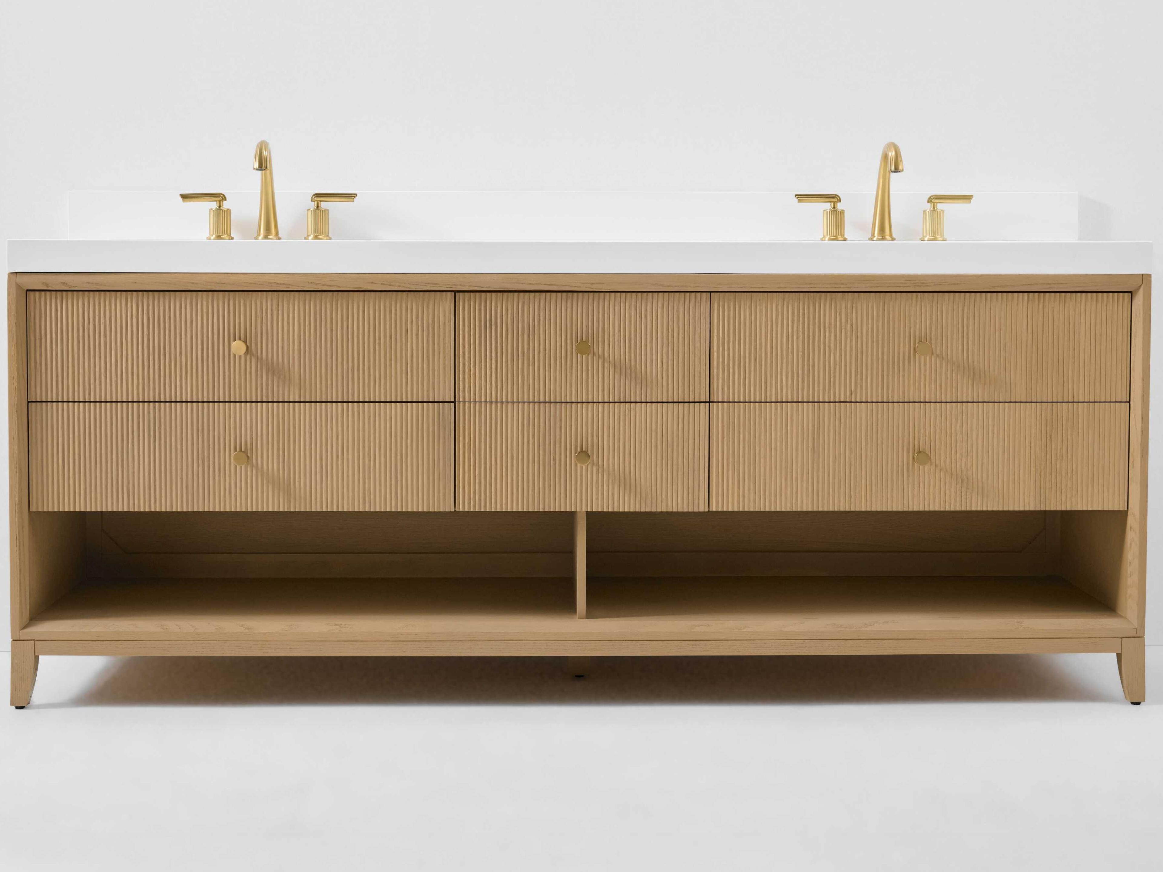 Ancerre Designs Momo Oak 84" Vanity