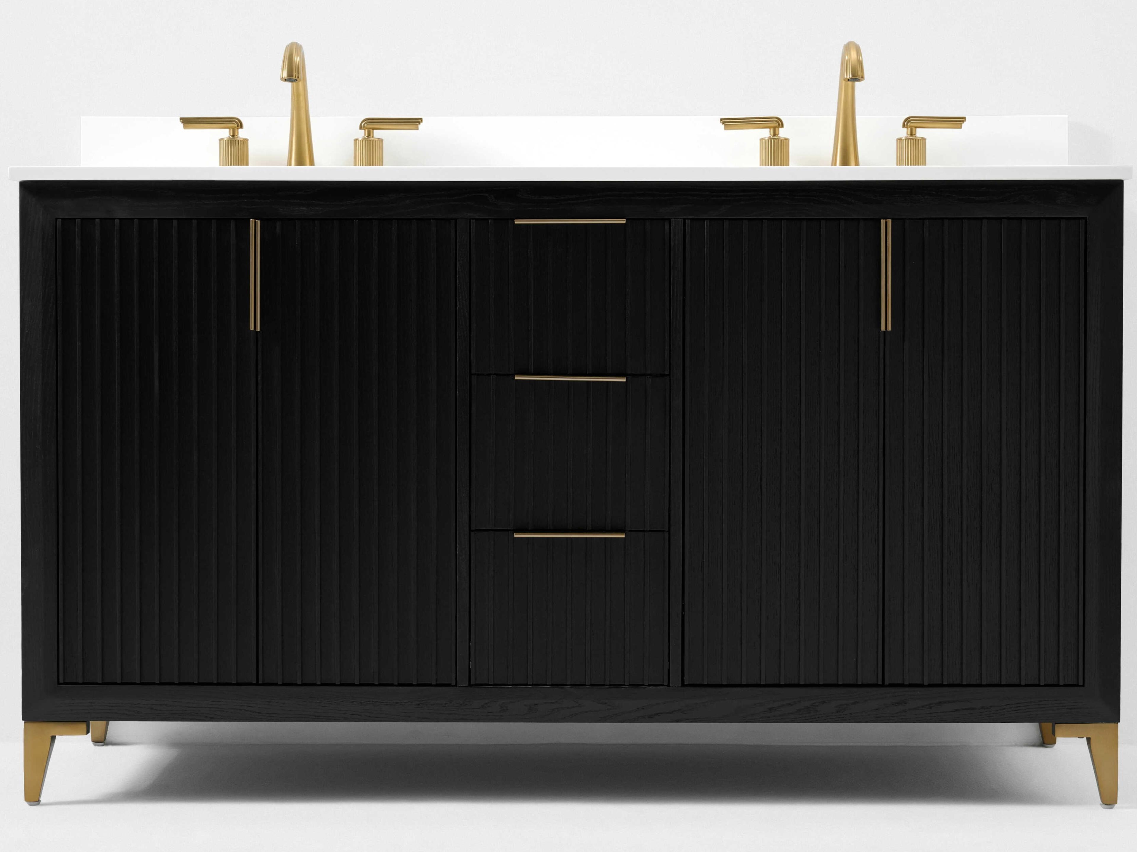 Ancerre Designs Turlington Black Oak 60" Vanity