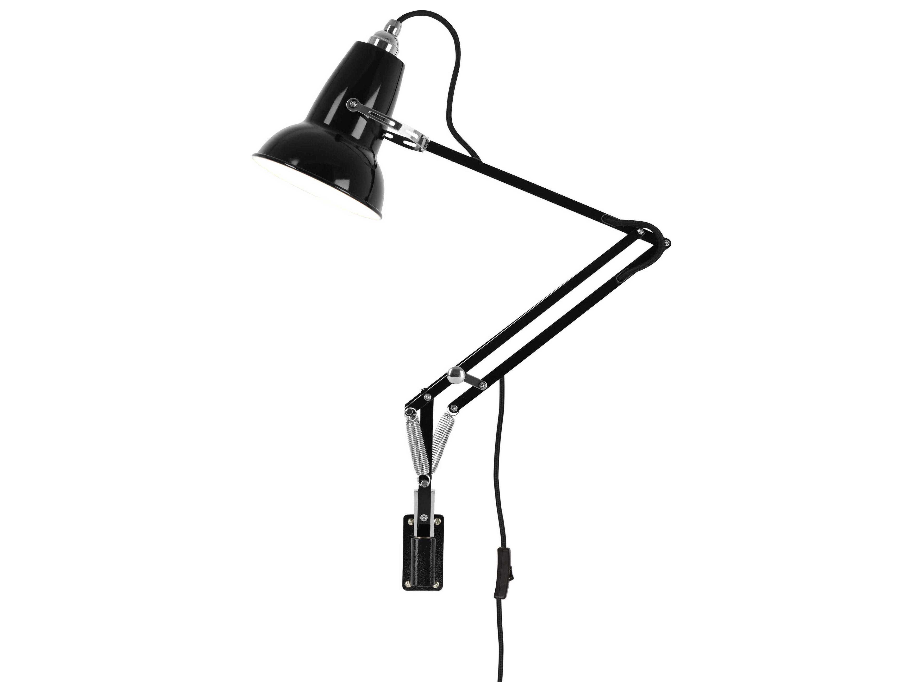 Anglepoise Original-1227 Mini 1-Light Jet Black Swing Wall Sconce