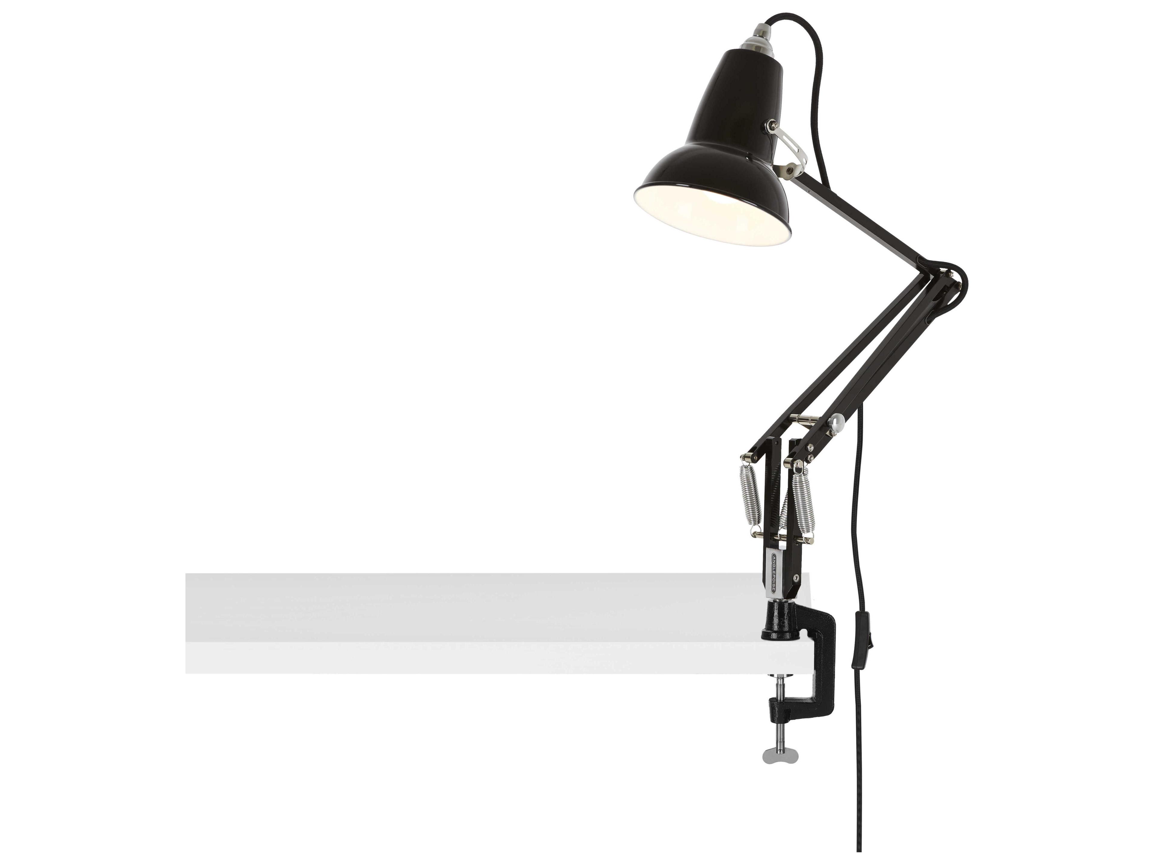 Anglepoise Original-1227 Mini Jet Black Desk Lamp with Clamp