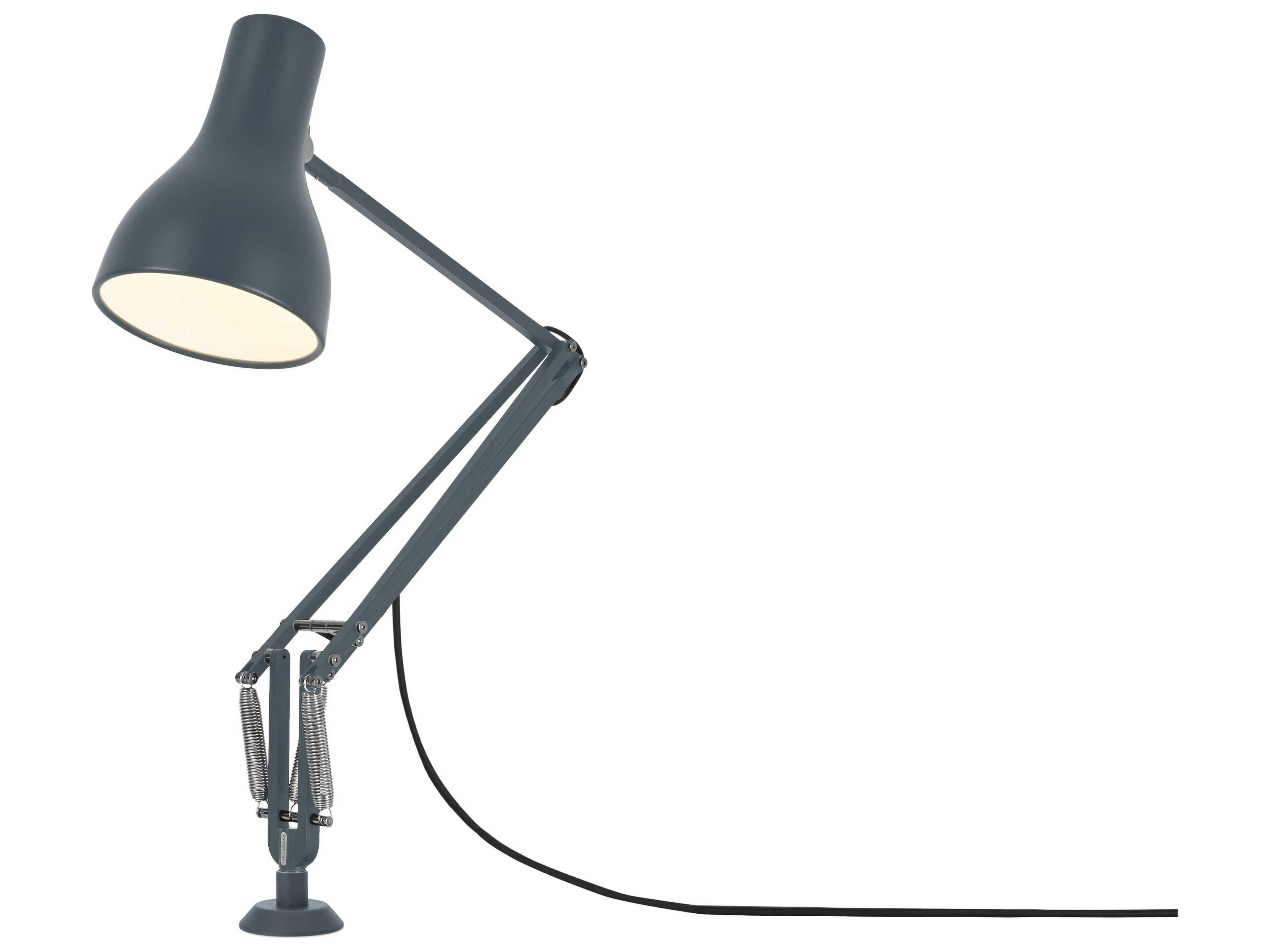 Type-75 Slate Grey Desk Lamp with Insert