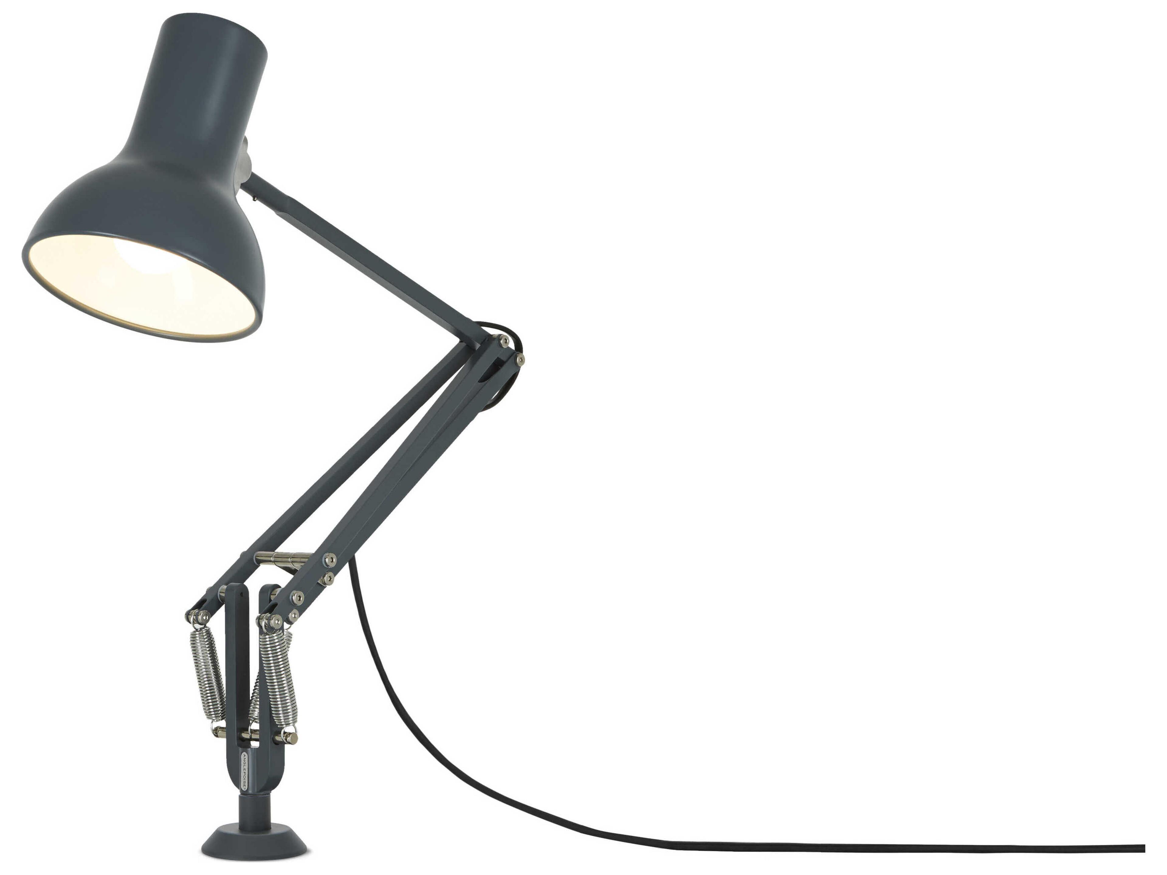 Anglepoise Type-75 Mini Slate Grey Desk Lamp with Insert