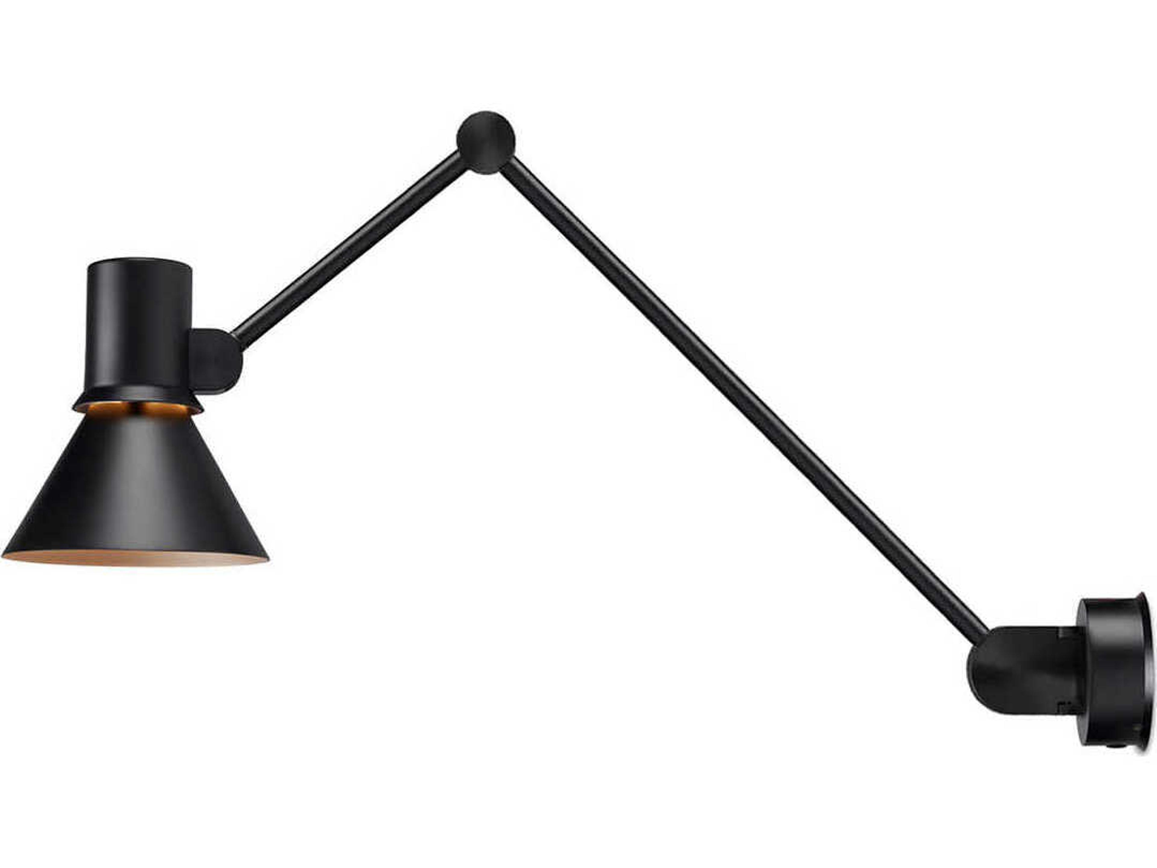 Anglepoise Type-80 1-Light Matte Black Swing Wall Sconce