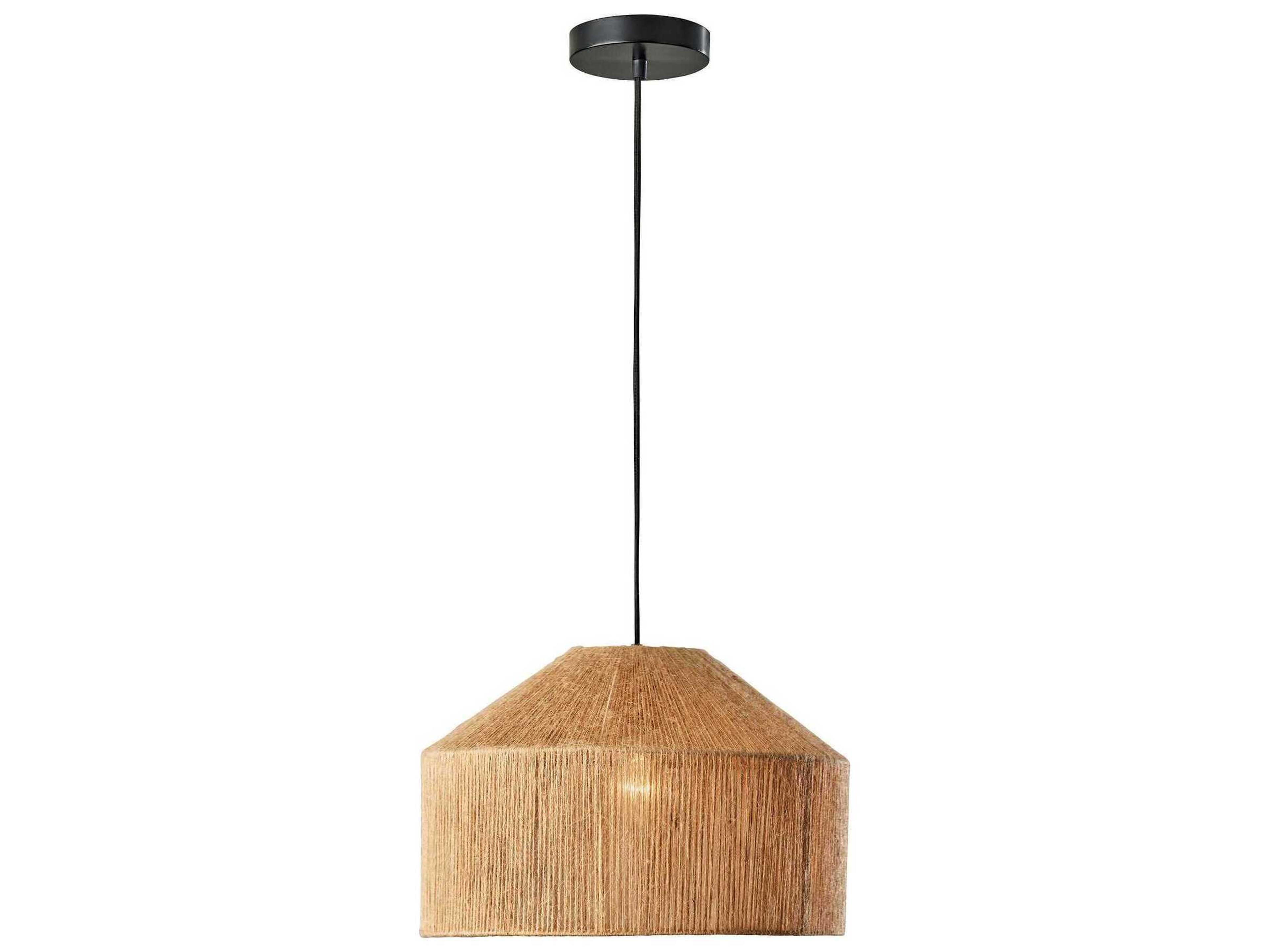 Adesso Amalfi Black Dome Pendant