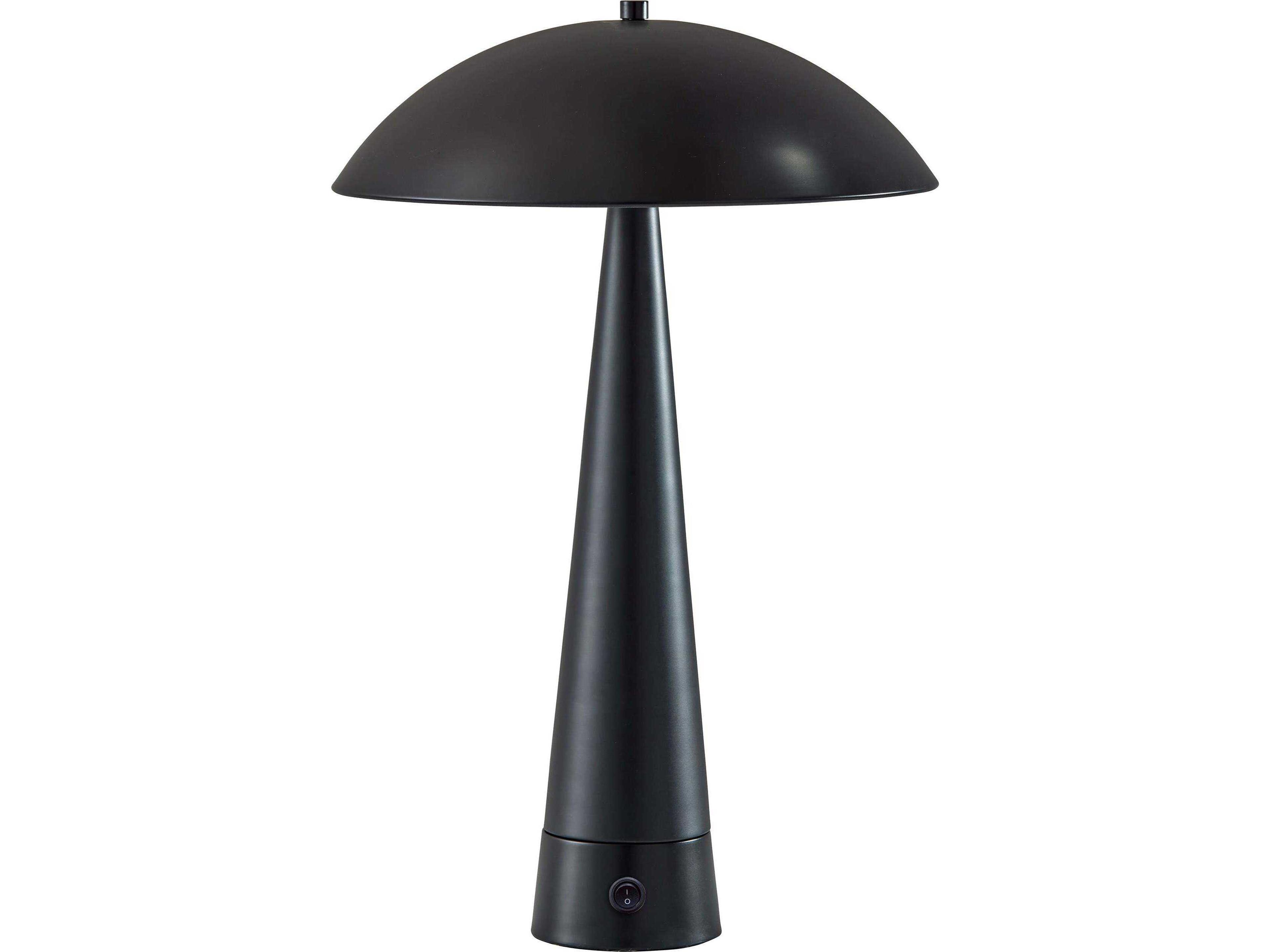 Adesso Vortex Black Table Lamp