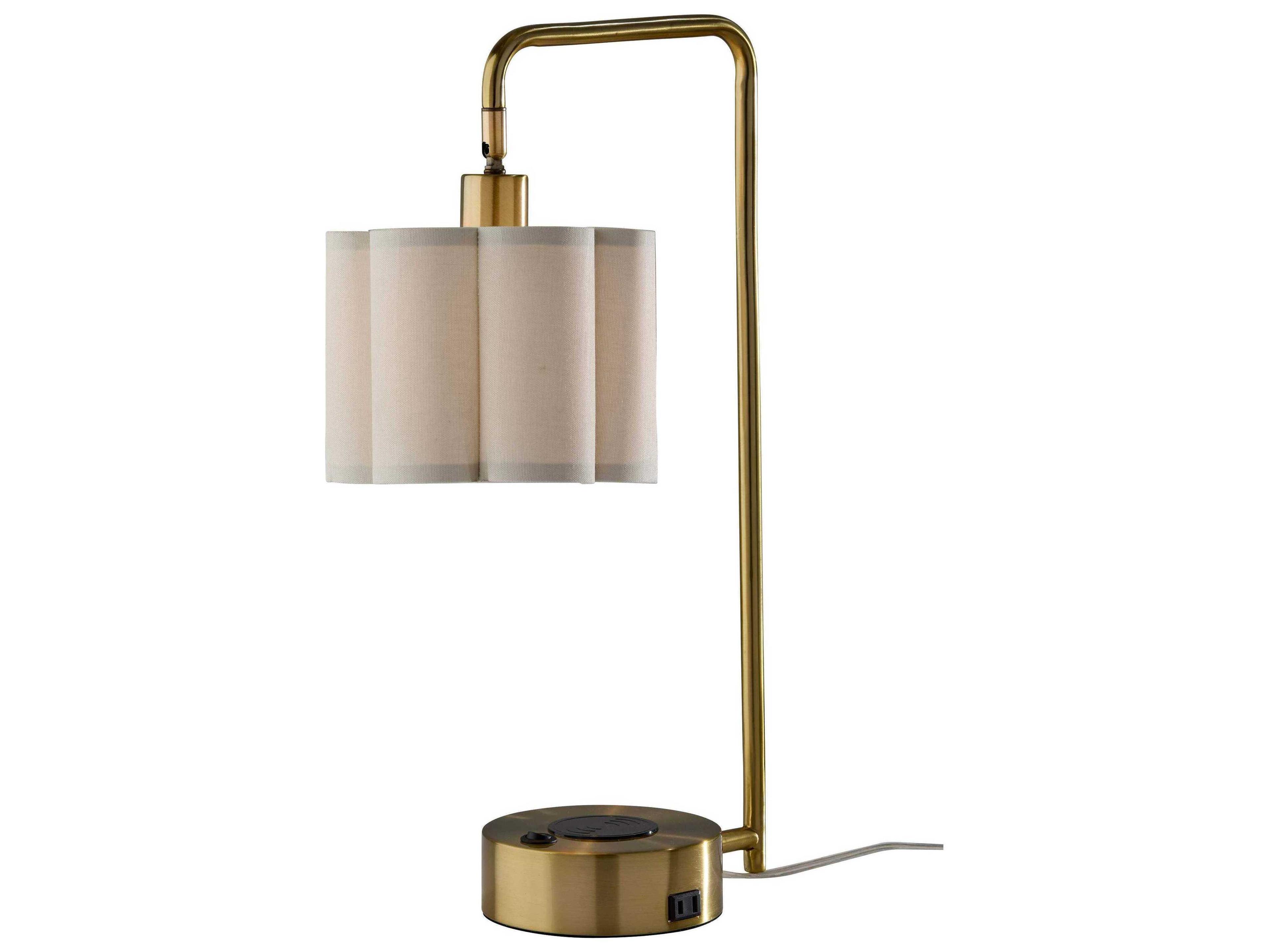Adesso Dover Antique Brass Desk Lamp