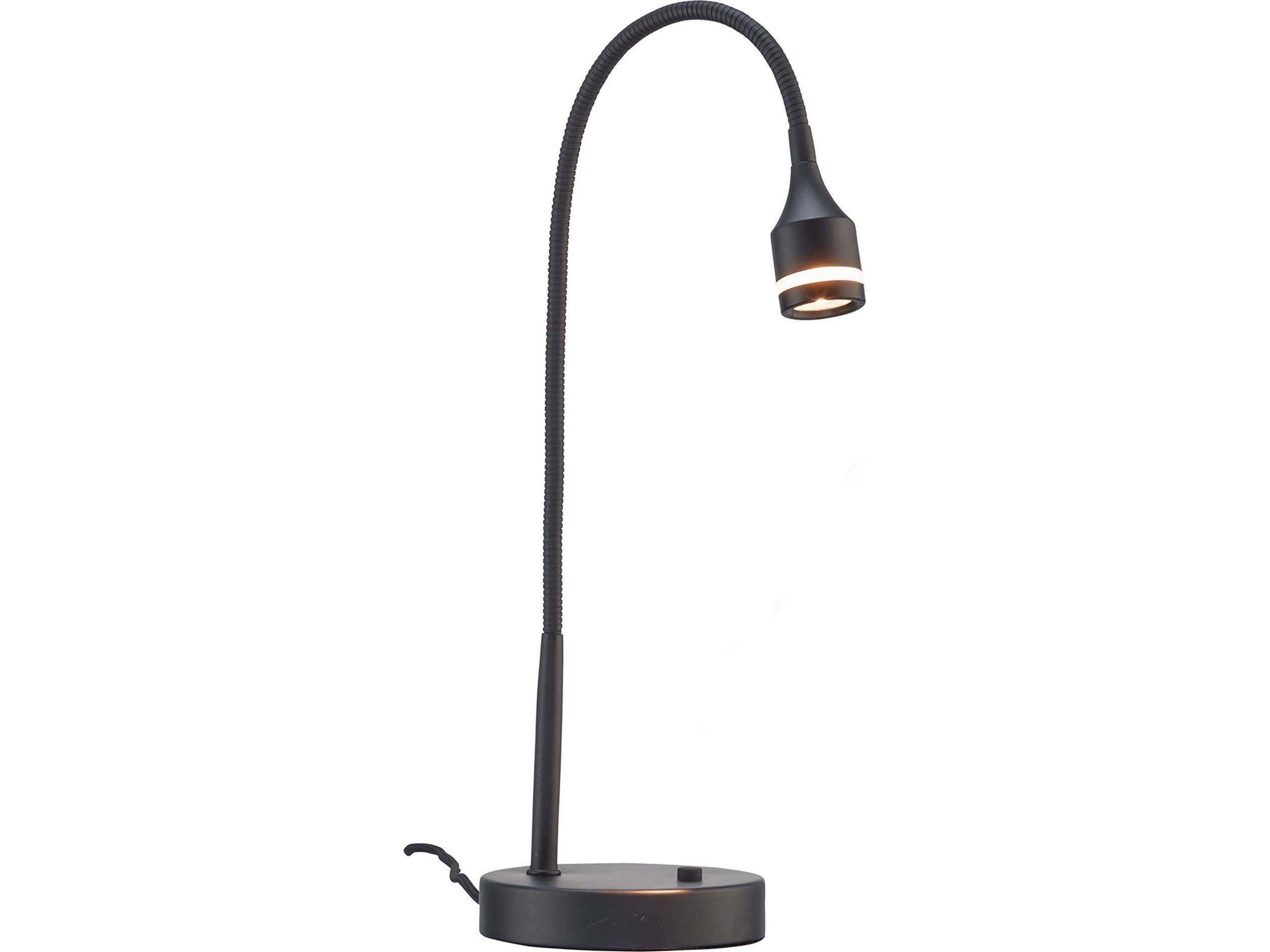 Adesso Prospect Matte Black Desk Lamp