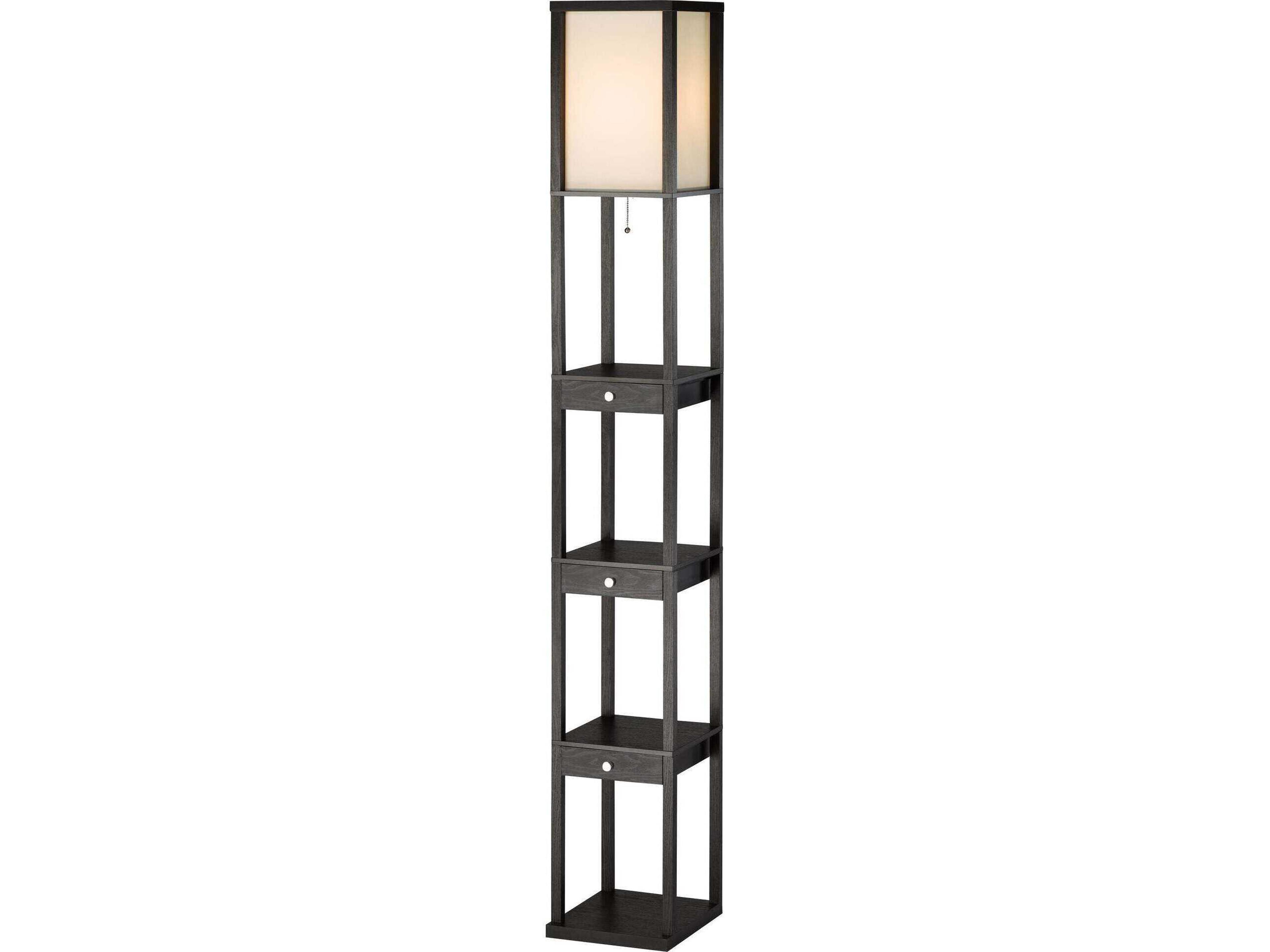 Adesso Murray Black Floor Lamp