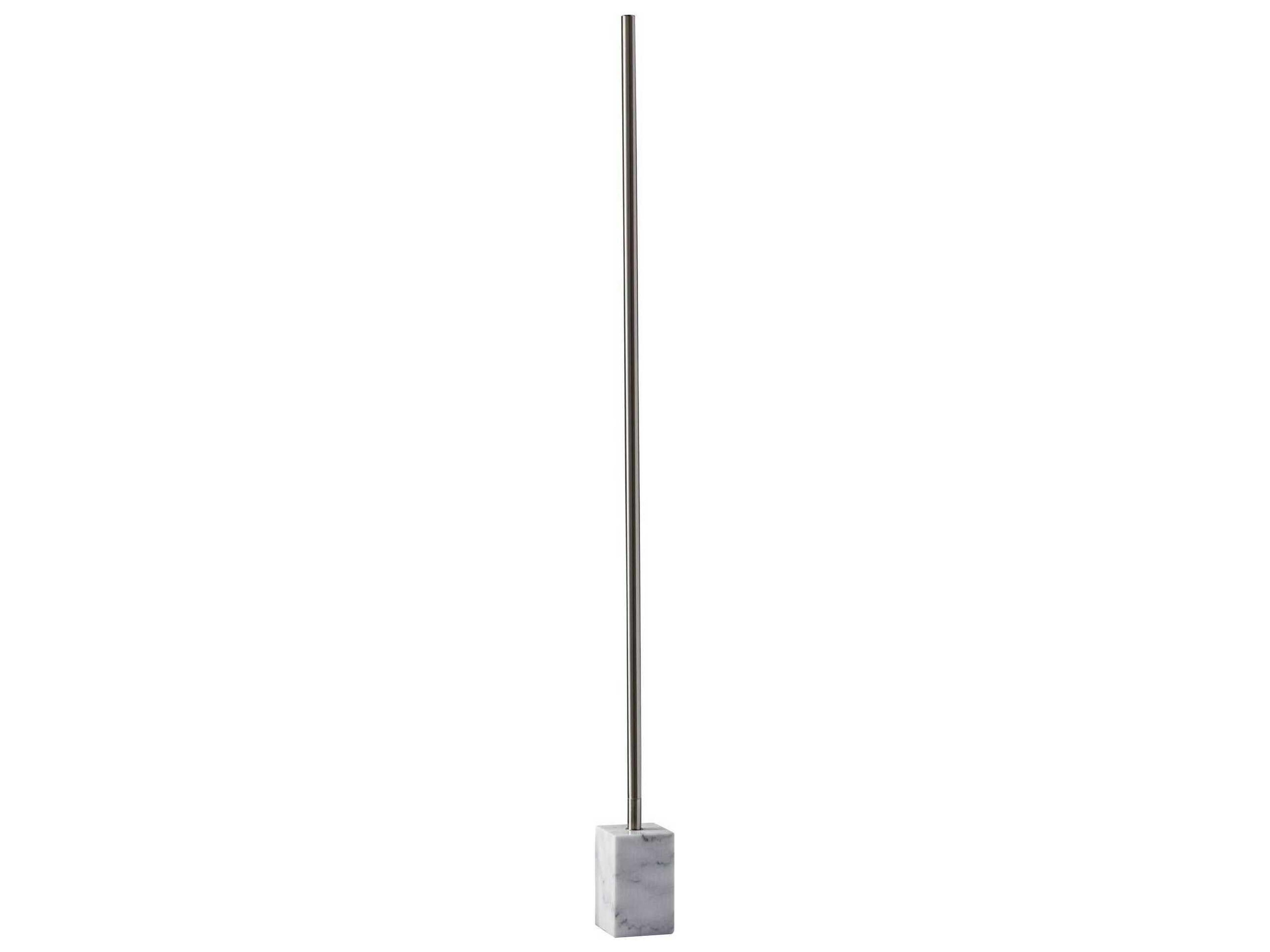 Adesso Felix Brushed Steel Floor Lamp