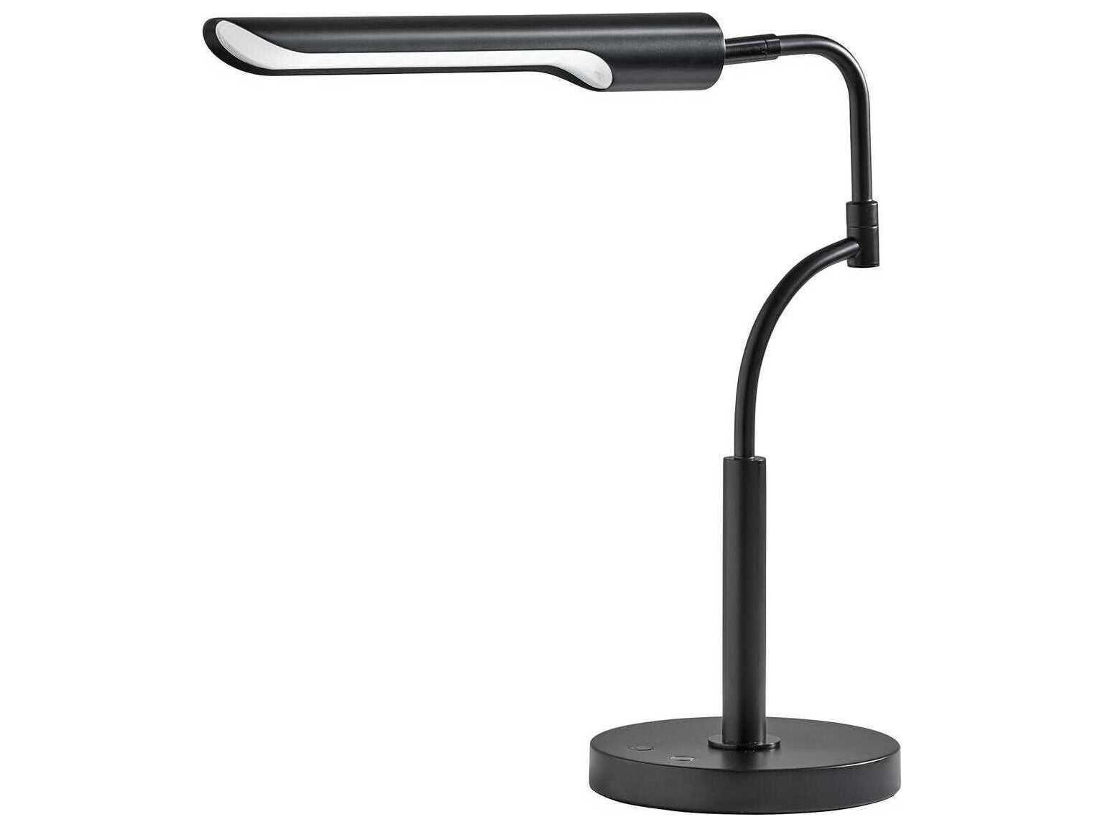 Adesso Zane Black Desk Lamp