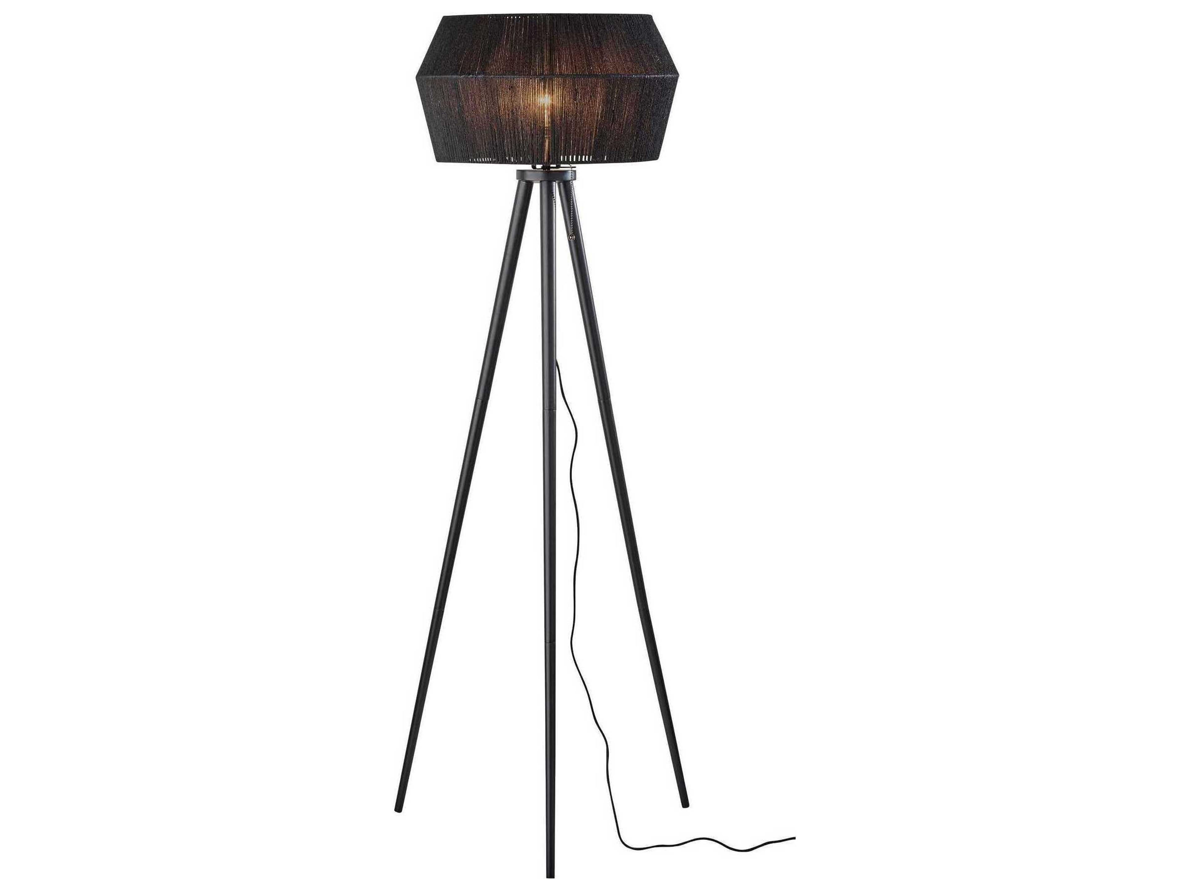 Adesso Montana Black Floor Lamp
