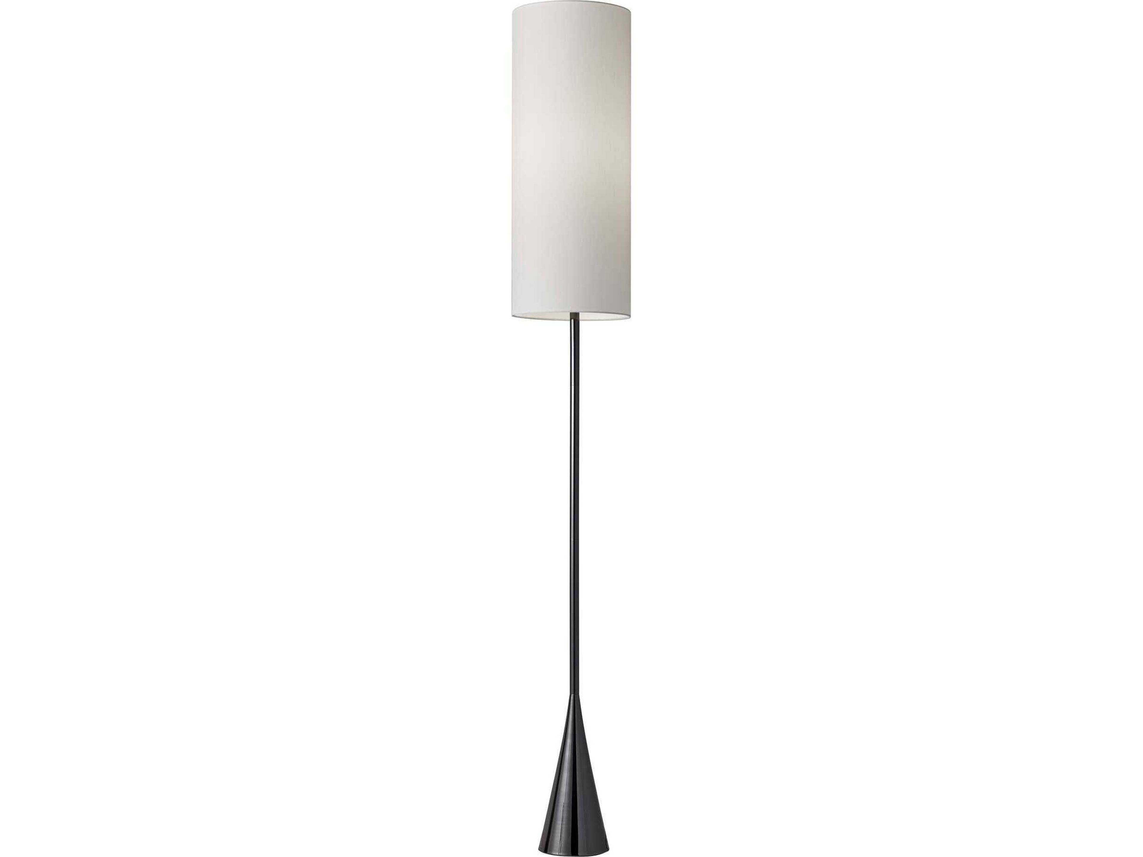 Adesso Bella Black Nickel Floor Lamp