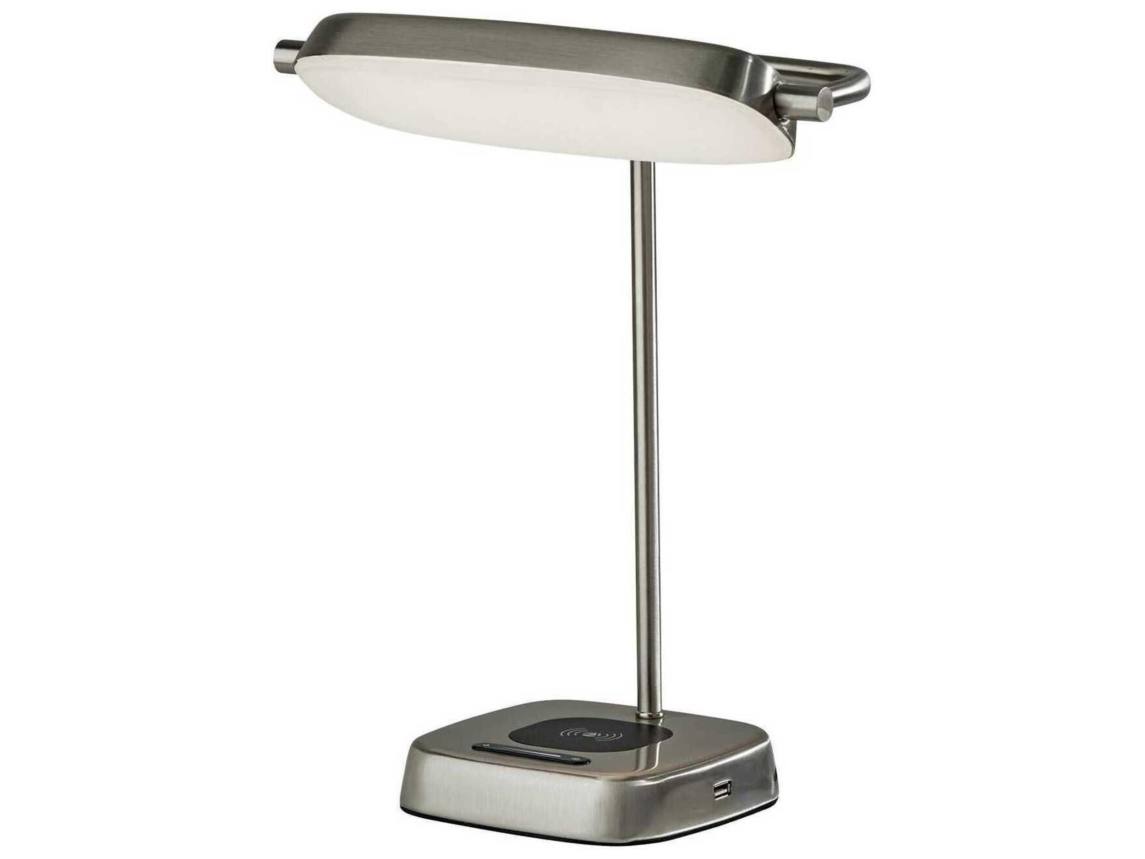 Adesso Radley Brushed Steel Desk Lamp