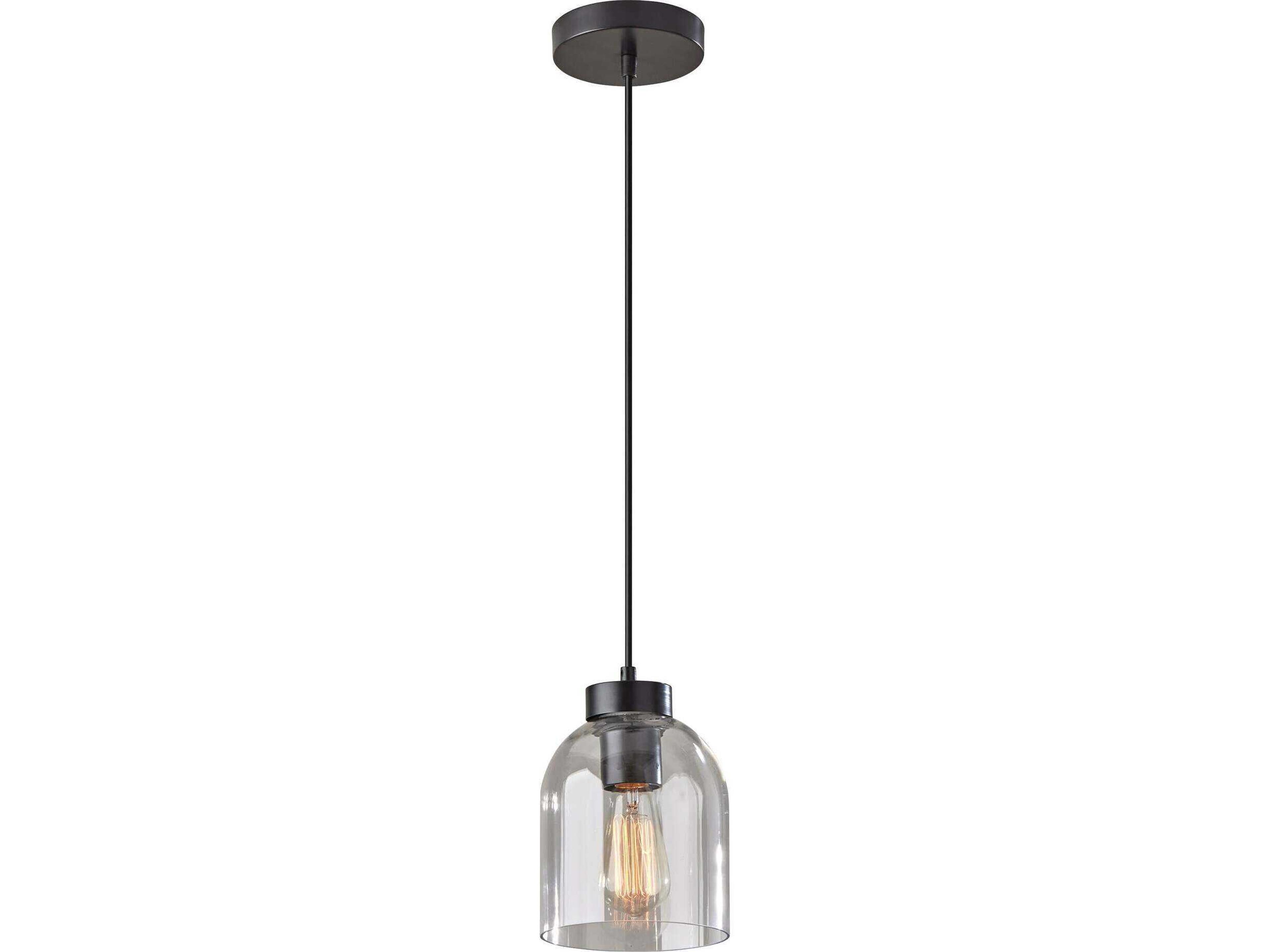 Adesso Bristol Black Mini Pendant