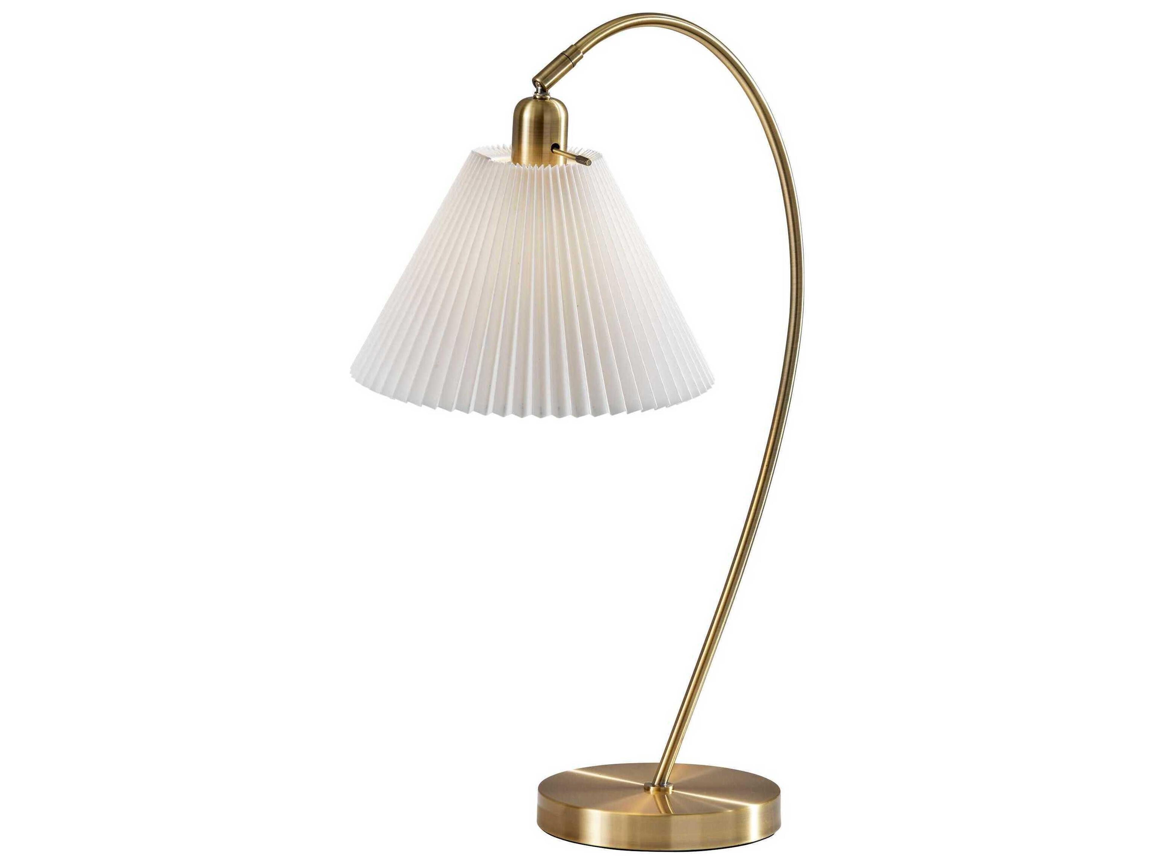 Adesso Delaney Antique Brass Buffet Lamp