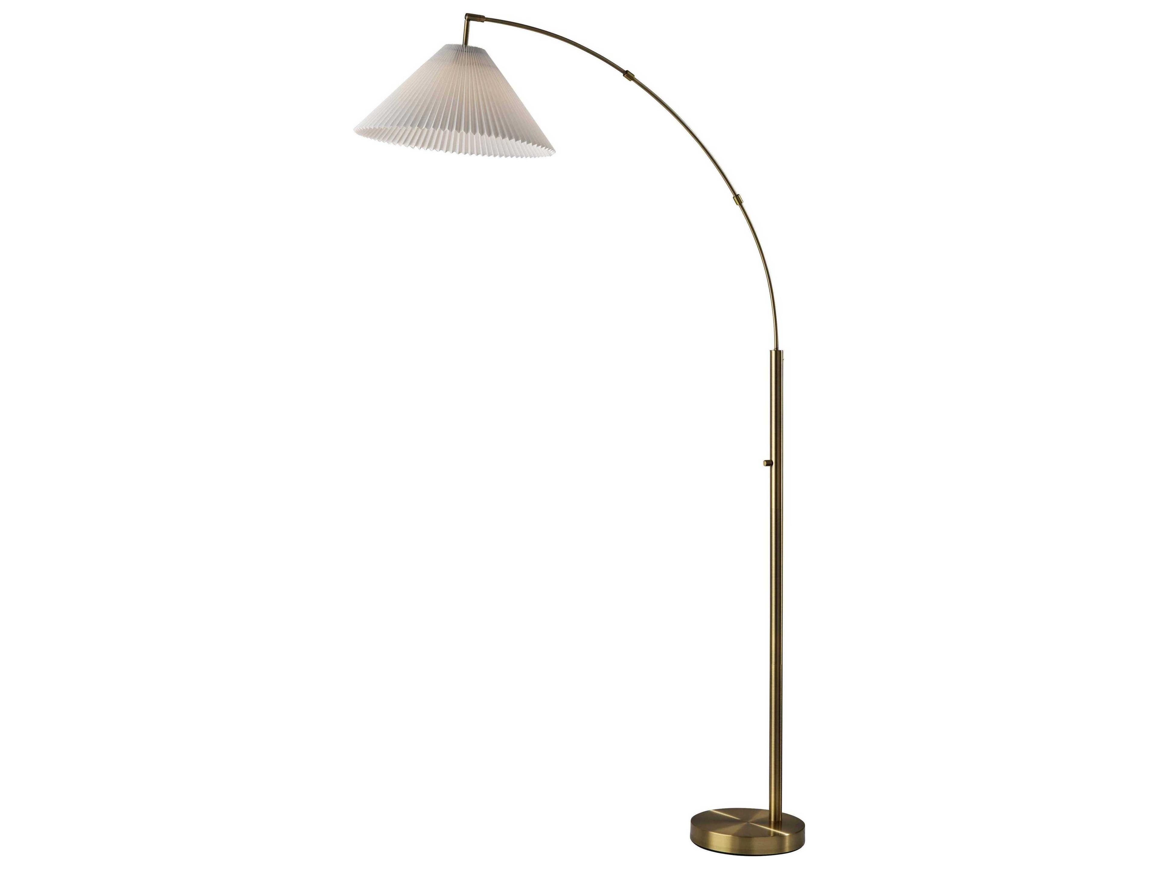 Delaney Antique Brass Floor Lamp
