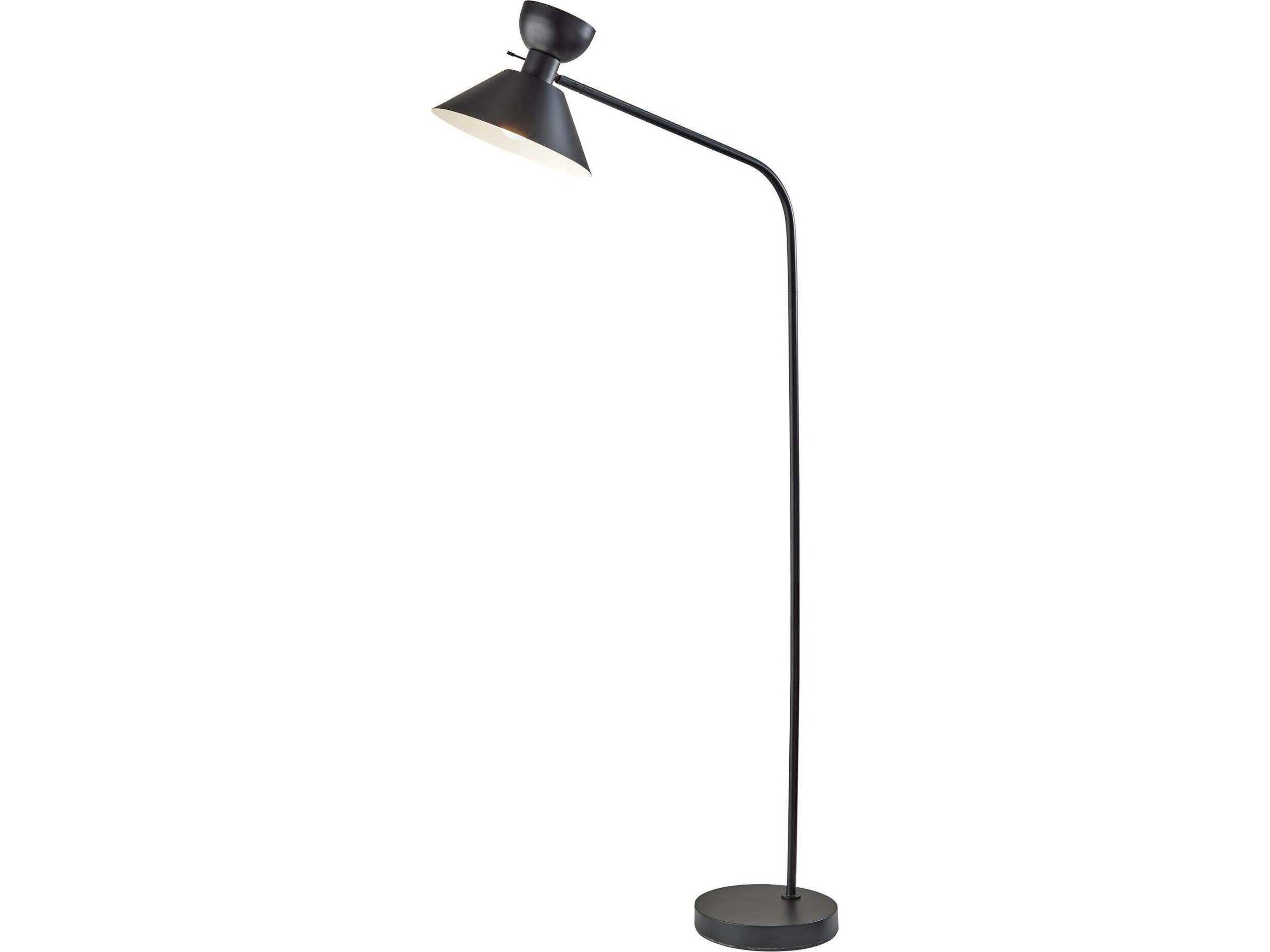 Adesso Duke Black Floor Lamp