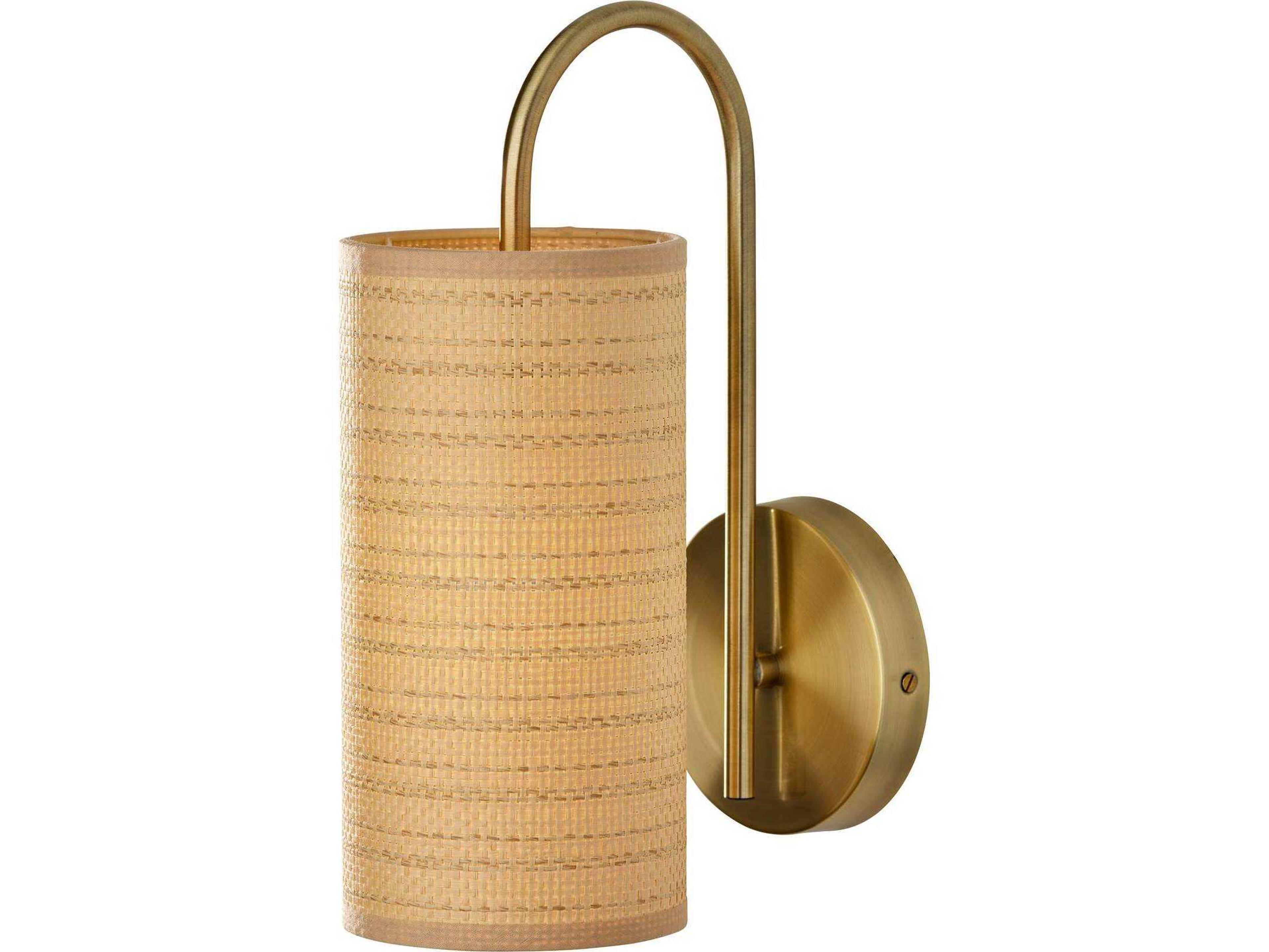 Adesso Mendoza Antique Brass Wall Sconce