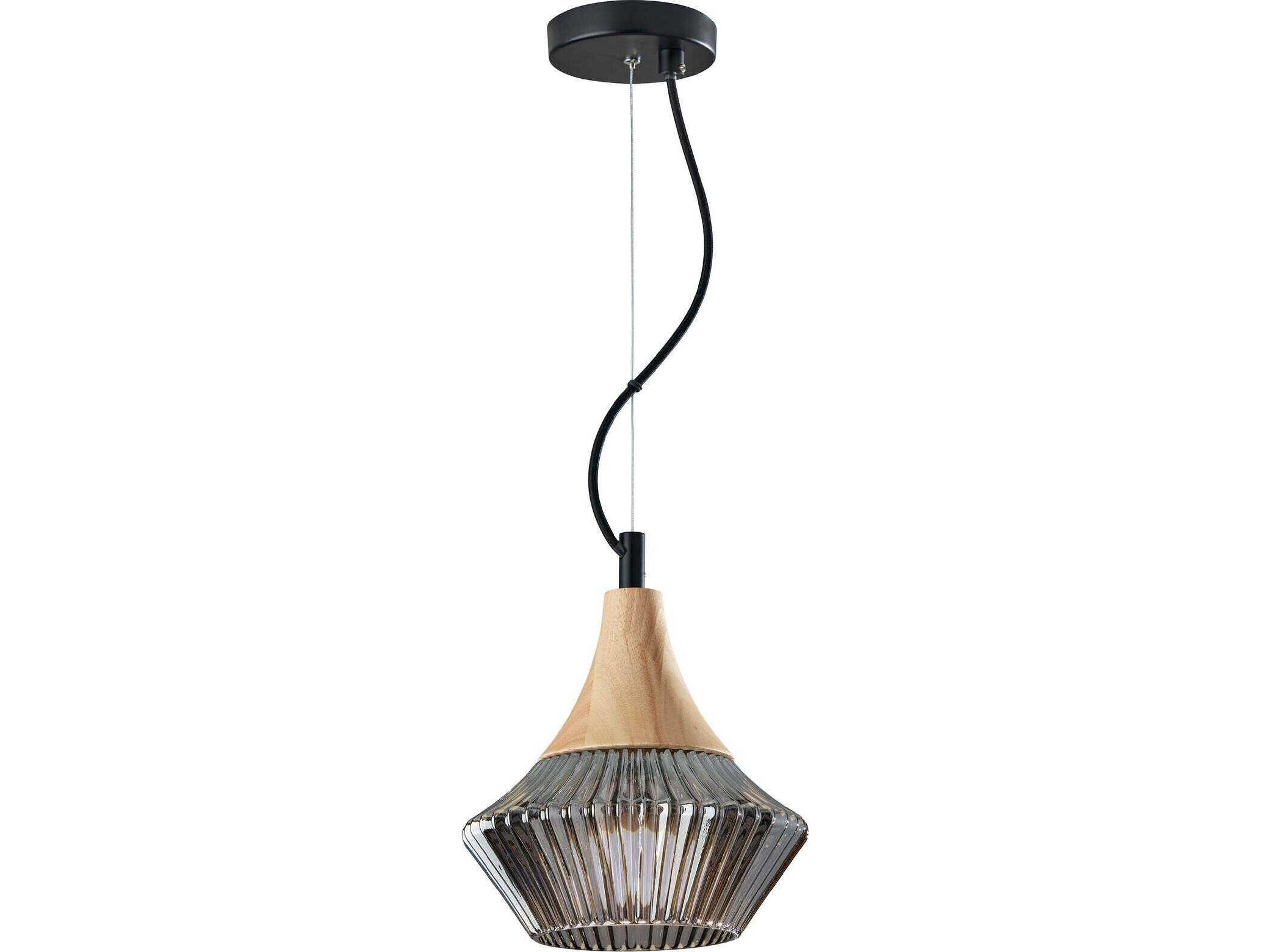 Adesso Elsie Black Natural Mini Pendant