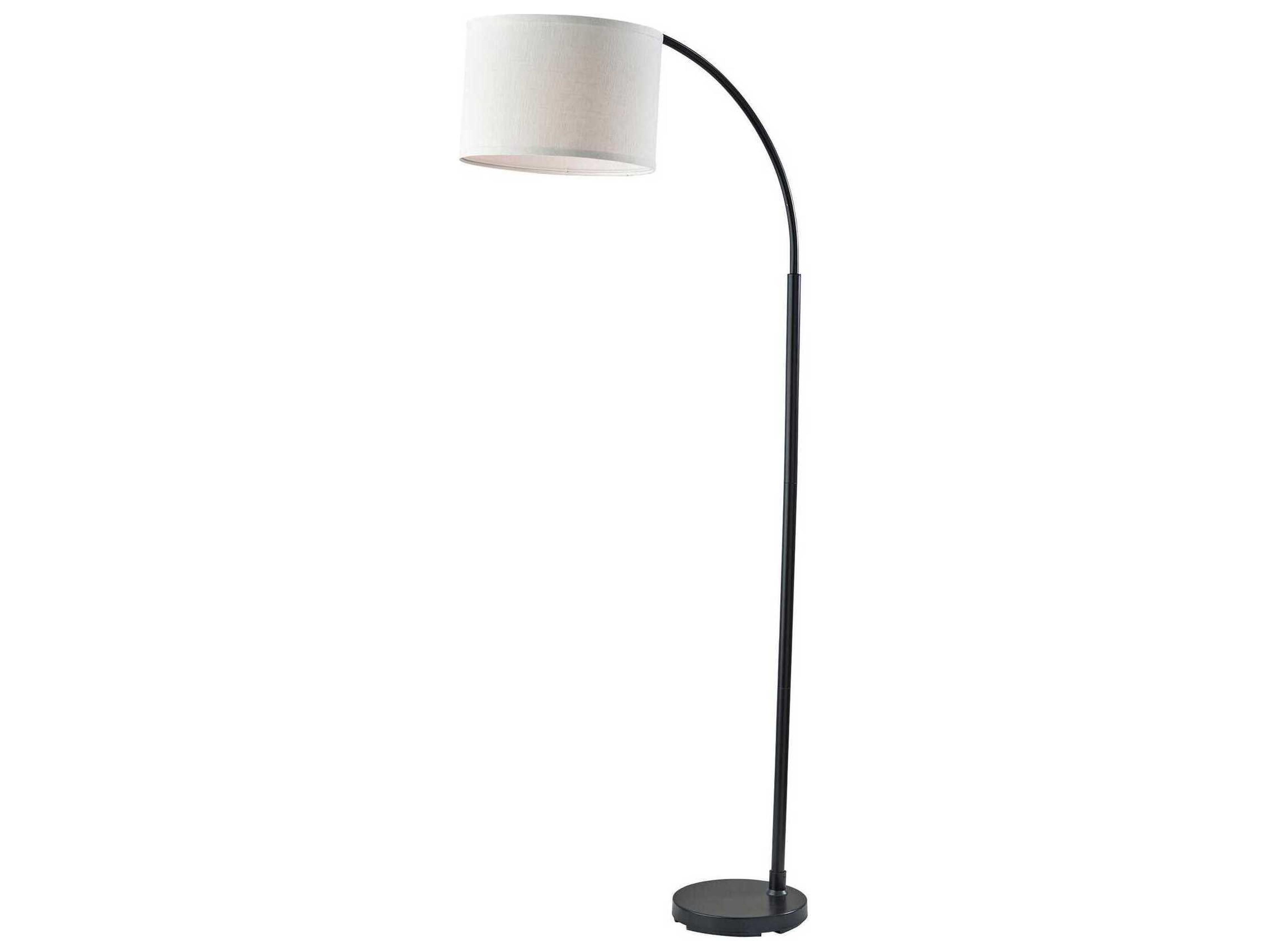 Adesso Jace Black Floor Lamp