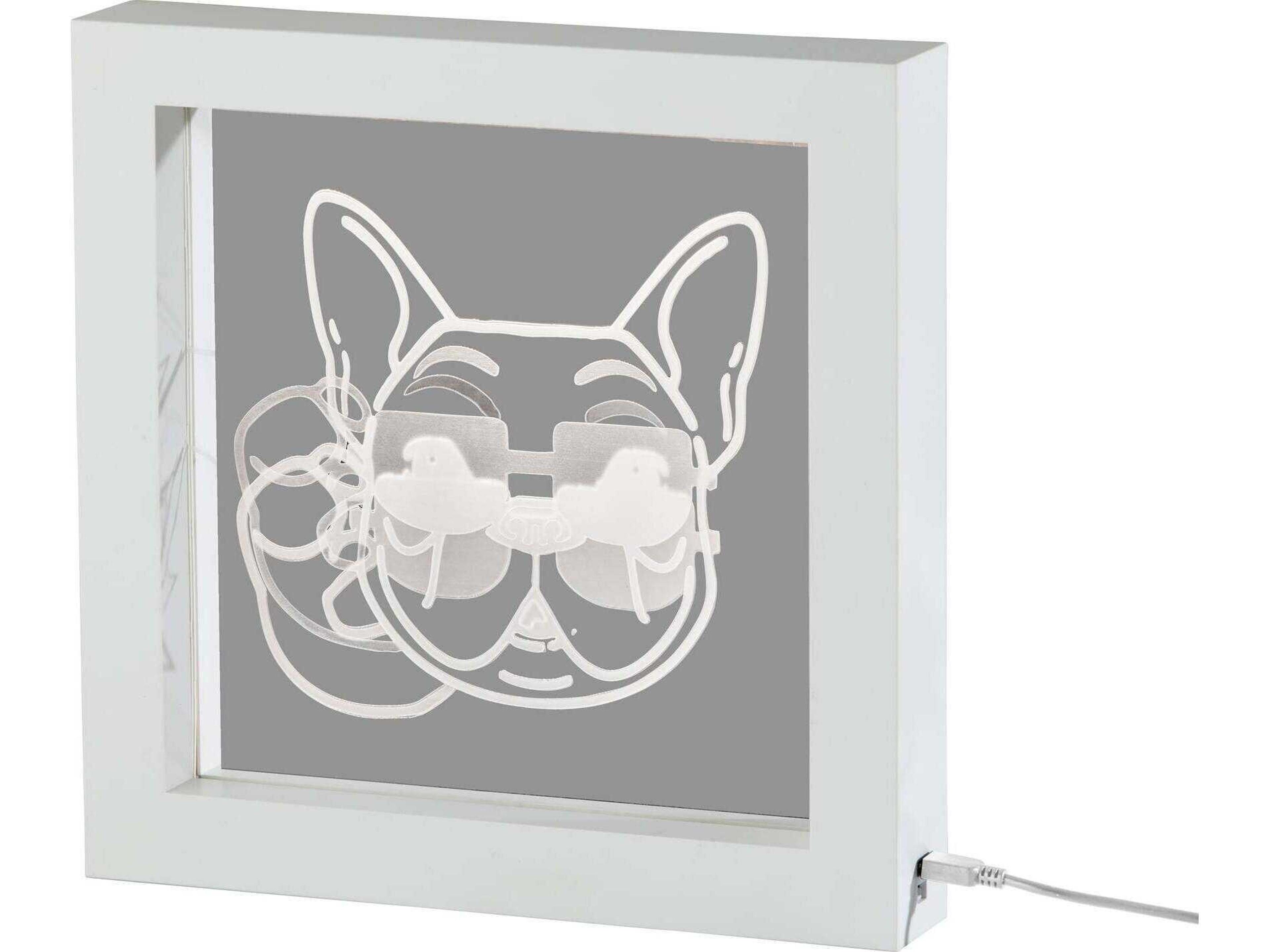 Adesso Light Box White Plastic Table Lamp