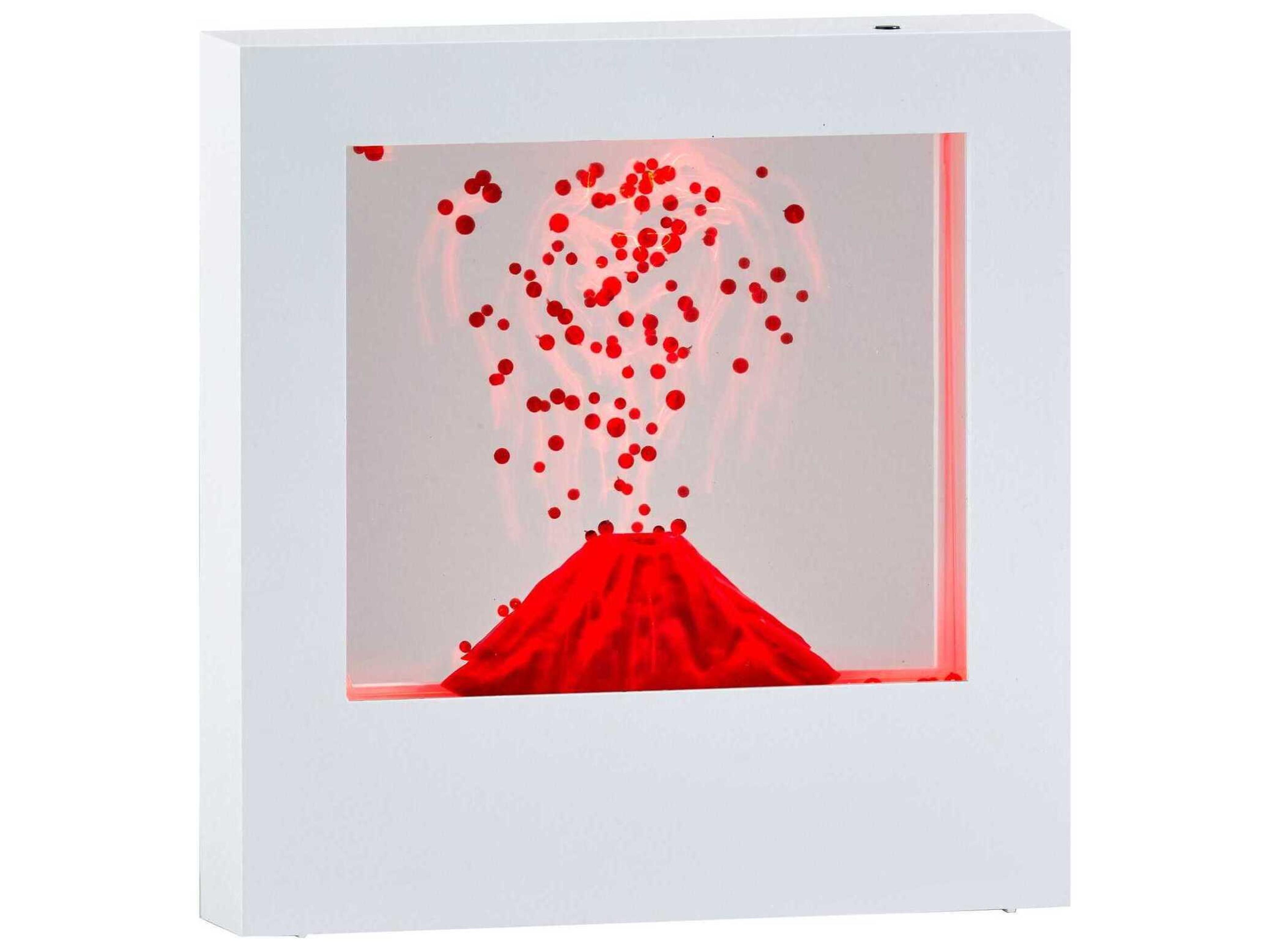 Adesso Light Box White Clear Plastic Table Lamp